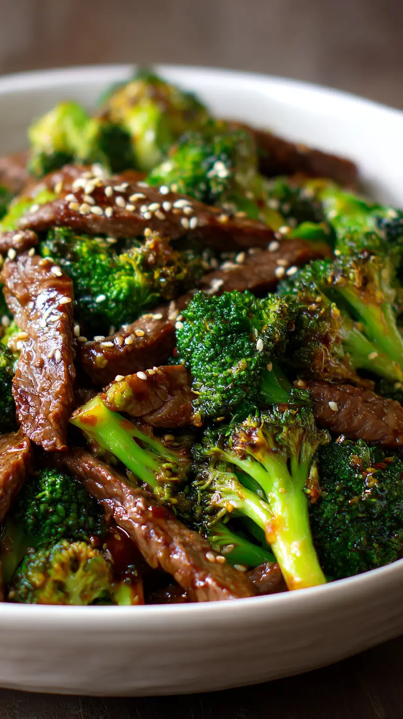 Step-by-step preparation of 20-Minute High Protein Beef and Broccoli Stir-Fry (high protein beef and broccoli)