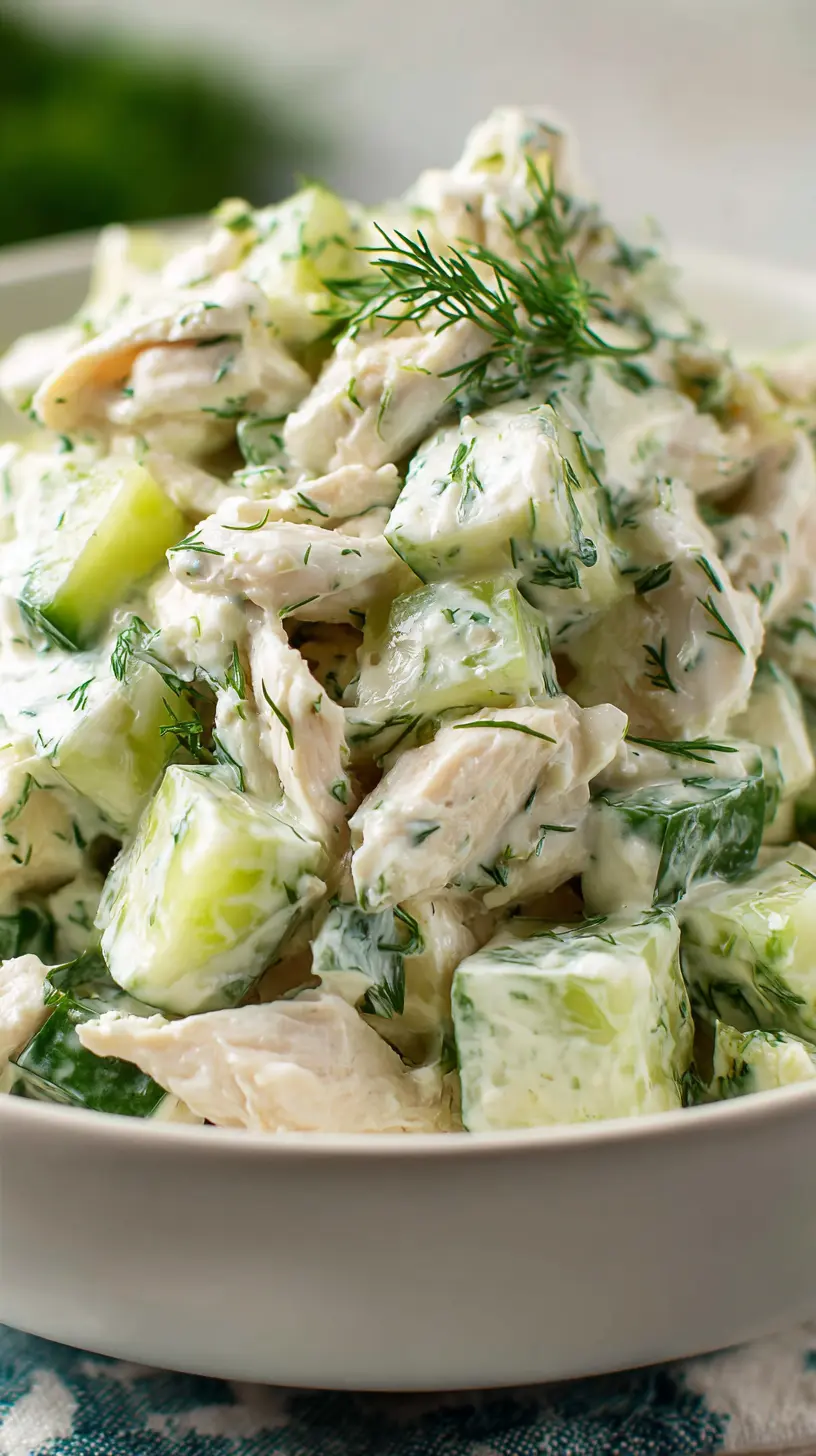 Creamy Tzatziki Chicken Salad Serving suggestion for Creamy Tzatziki Chicken Salad — Tzatziki Chicken Salad
