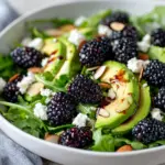 Delicious Blackberry Avocado and Arugula Salad — homemade blackberry avocado and arugula salad recipe