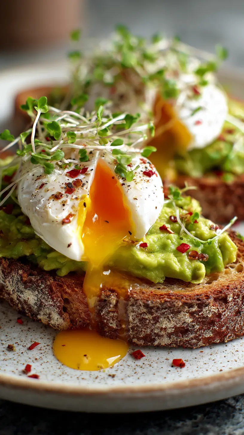 Easy 15-Minute Avocado Toast with Poached Eggs Step-by-step preparation of Easy 15-Minute Avocado Toast with Poached Eggs (avocado toast with poached eggs)