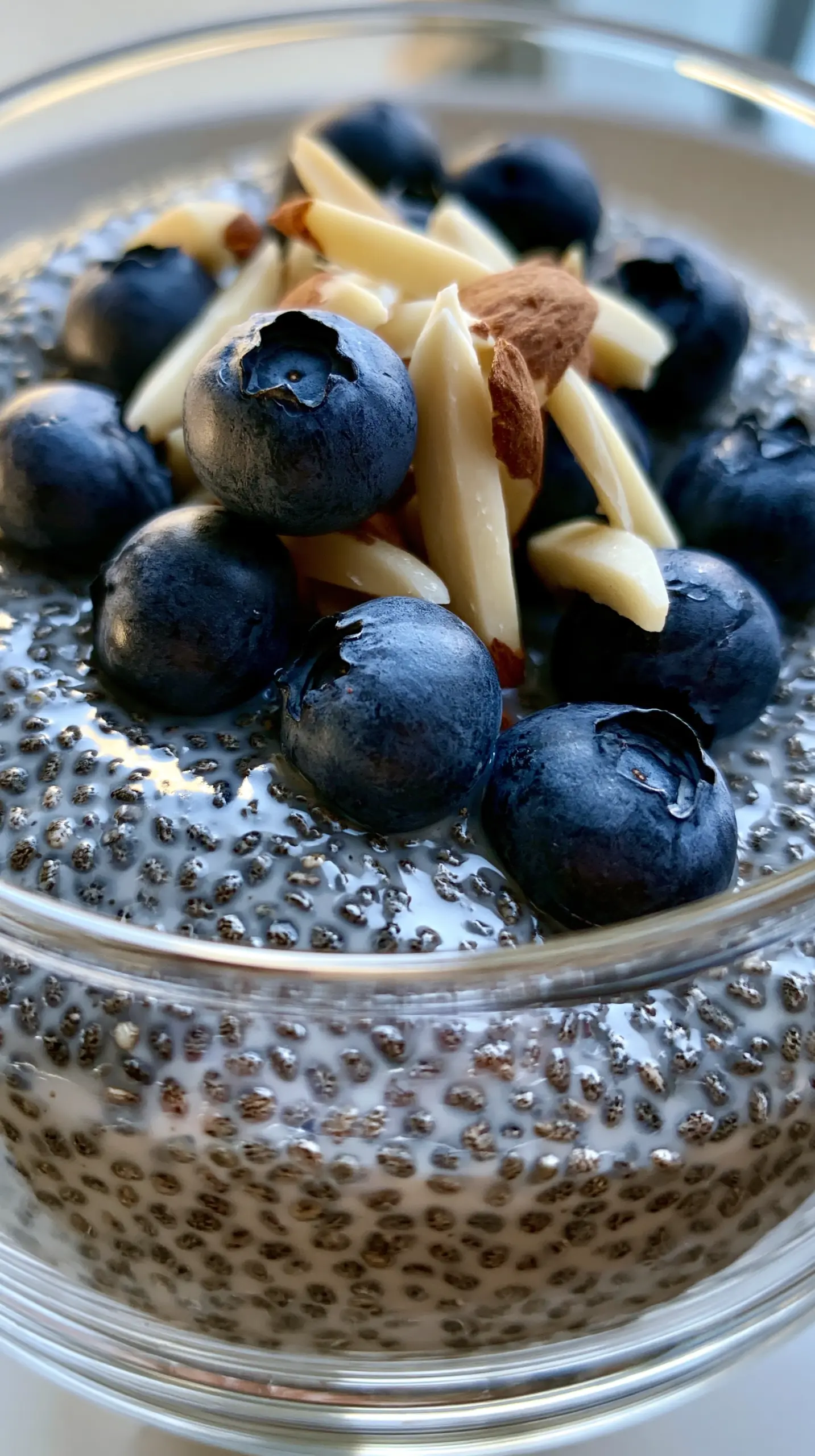 Step-by-step preparation of Easy Healthy Breakfast Chia Seed and Almond Milk Pudding (chia seed pudding)