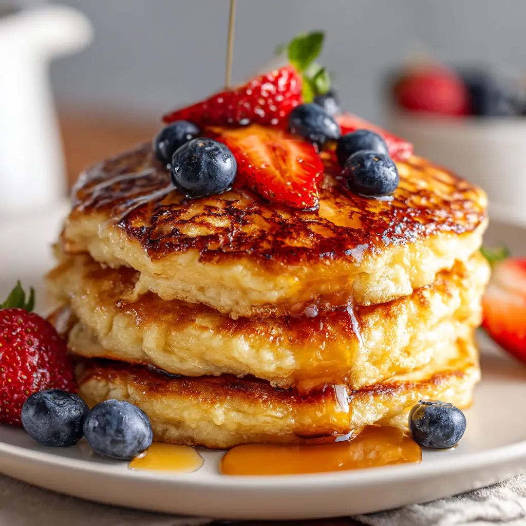 Easy High Protein Cottage Cheese Pancakes — homemade high protein cottage cheese pancakes recipe