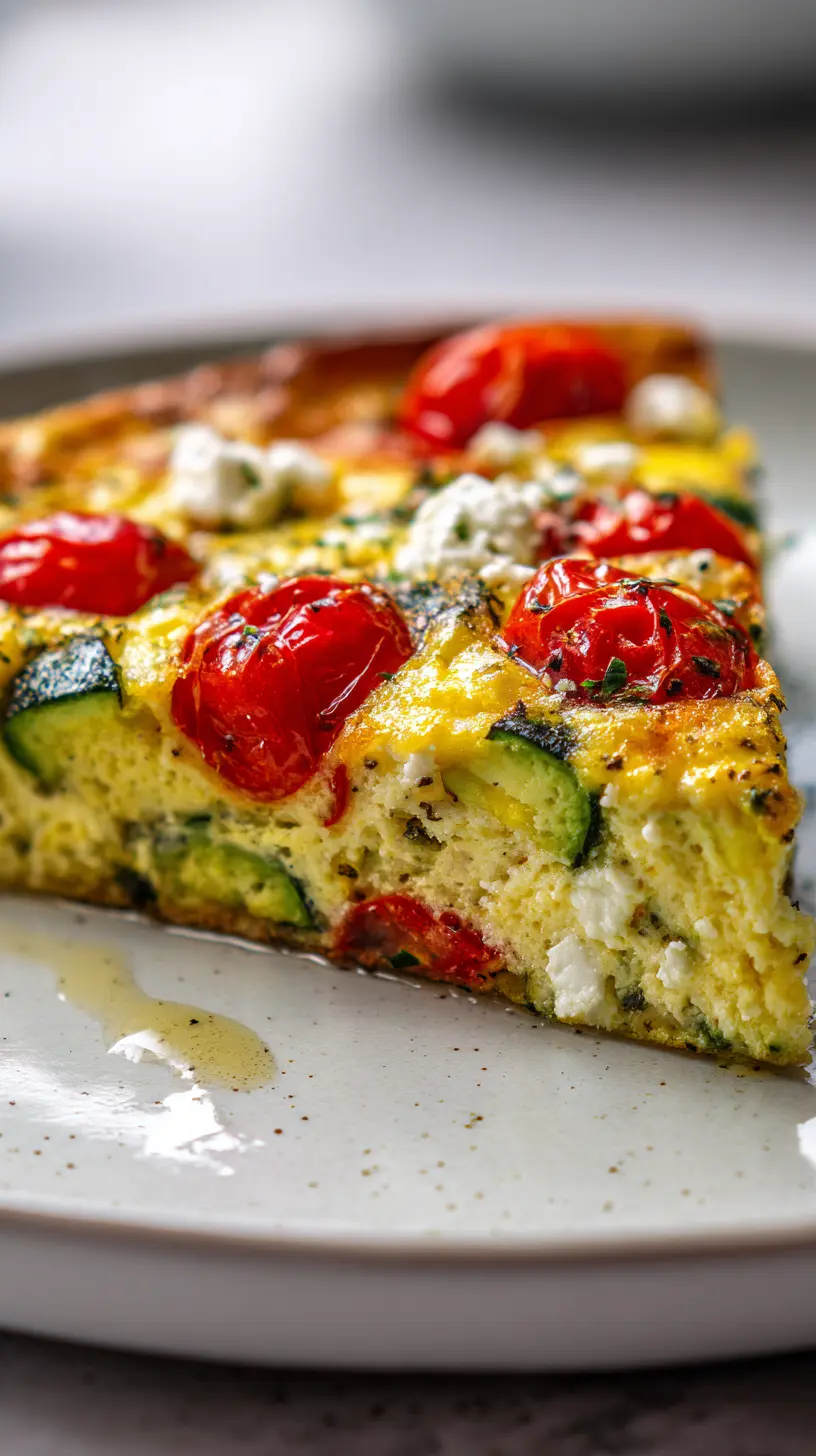 Step-by-step preparation of Easy High Protein Summer Vegetable Frittata (high protein vegetable frittata)