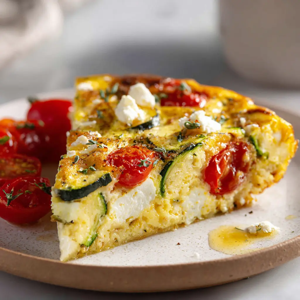 Easy High Protein Summer Vegetable Frittata — homemade high protein vegetable frittata recipe