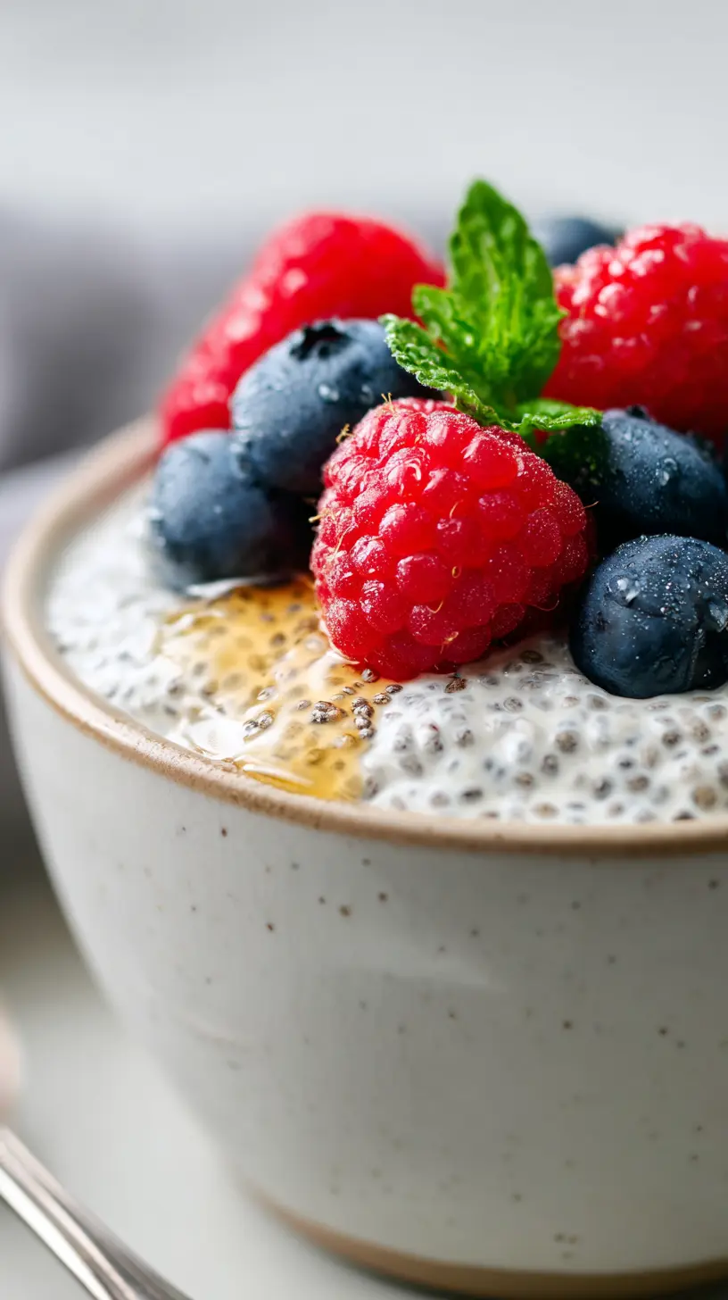 Easy High Protein Vanilla Bean Chia Pudding Step-by-step preparation of Easy High Protein Vanilla Bean Chia Pudding (high protein chia pudding)