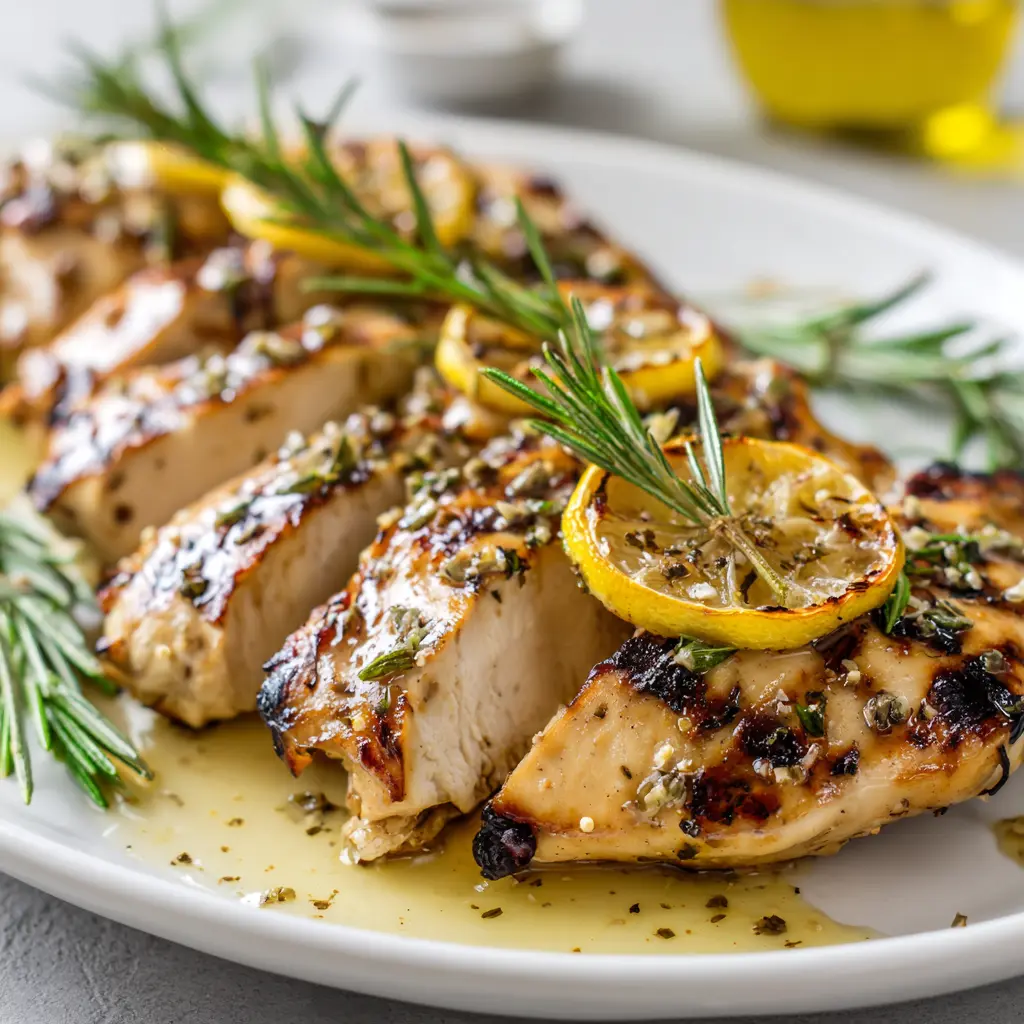 Easy Low Calorie Lemon Herb Grilled Chicken — homemade low calorie lemon herb grilled chicken recipe