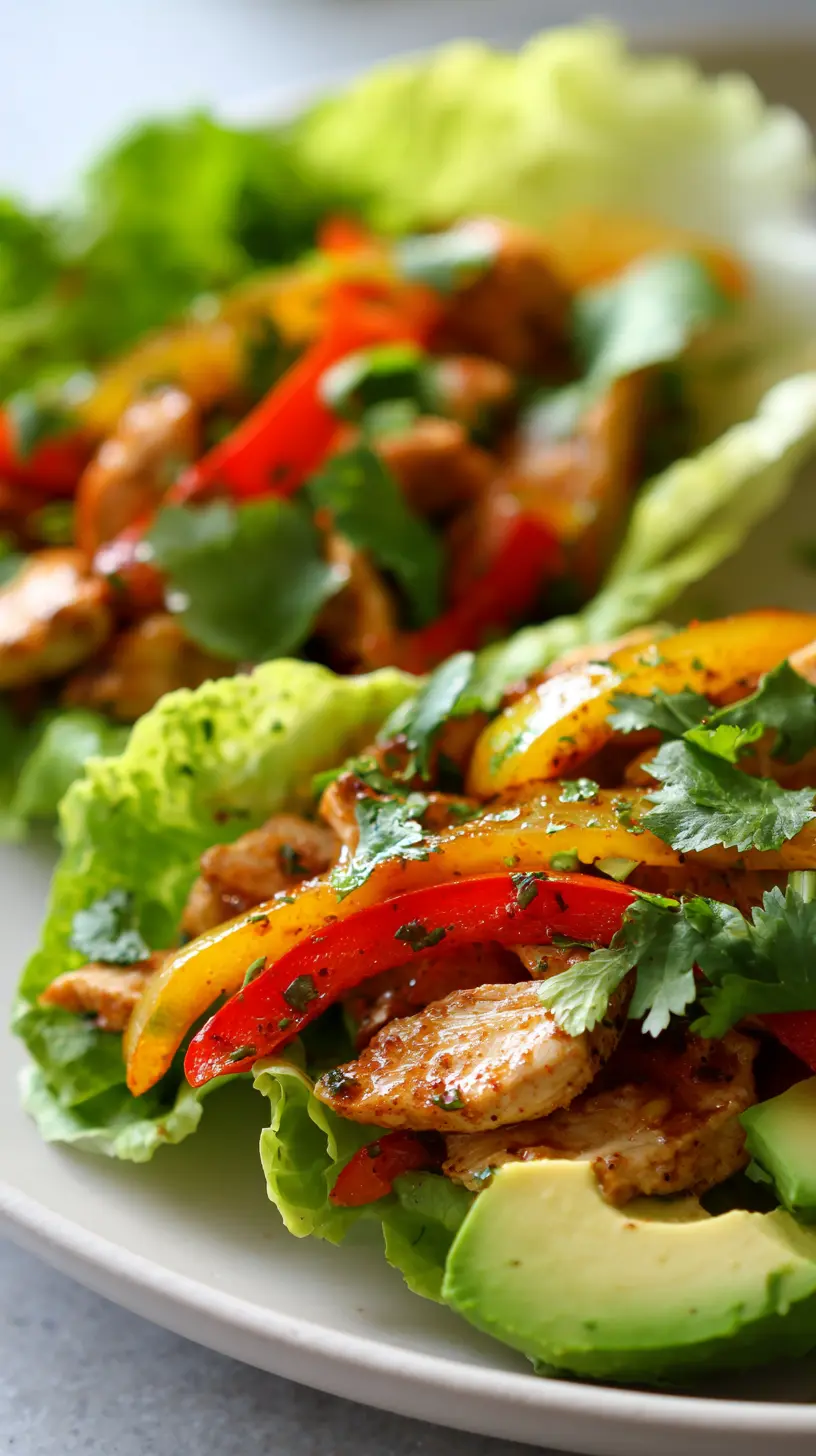 Healthy 20-Minute Chicken Fajita Lettuce Wraps Step-by-step preparation of Healthy 20-Minute Chicken Fajita Lettuce Wraps (chicken fajita lettuce wraps)