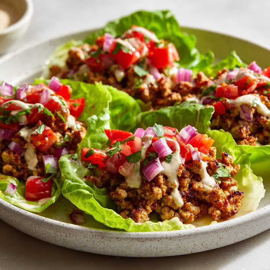 Healthy 20-Minute Turkey Burger Lettuce Wraps — homemade turkey burger lettuce wraps recipe