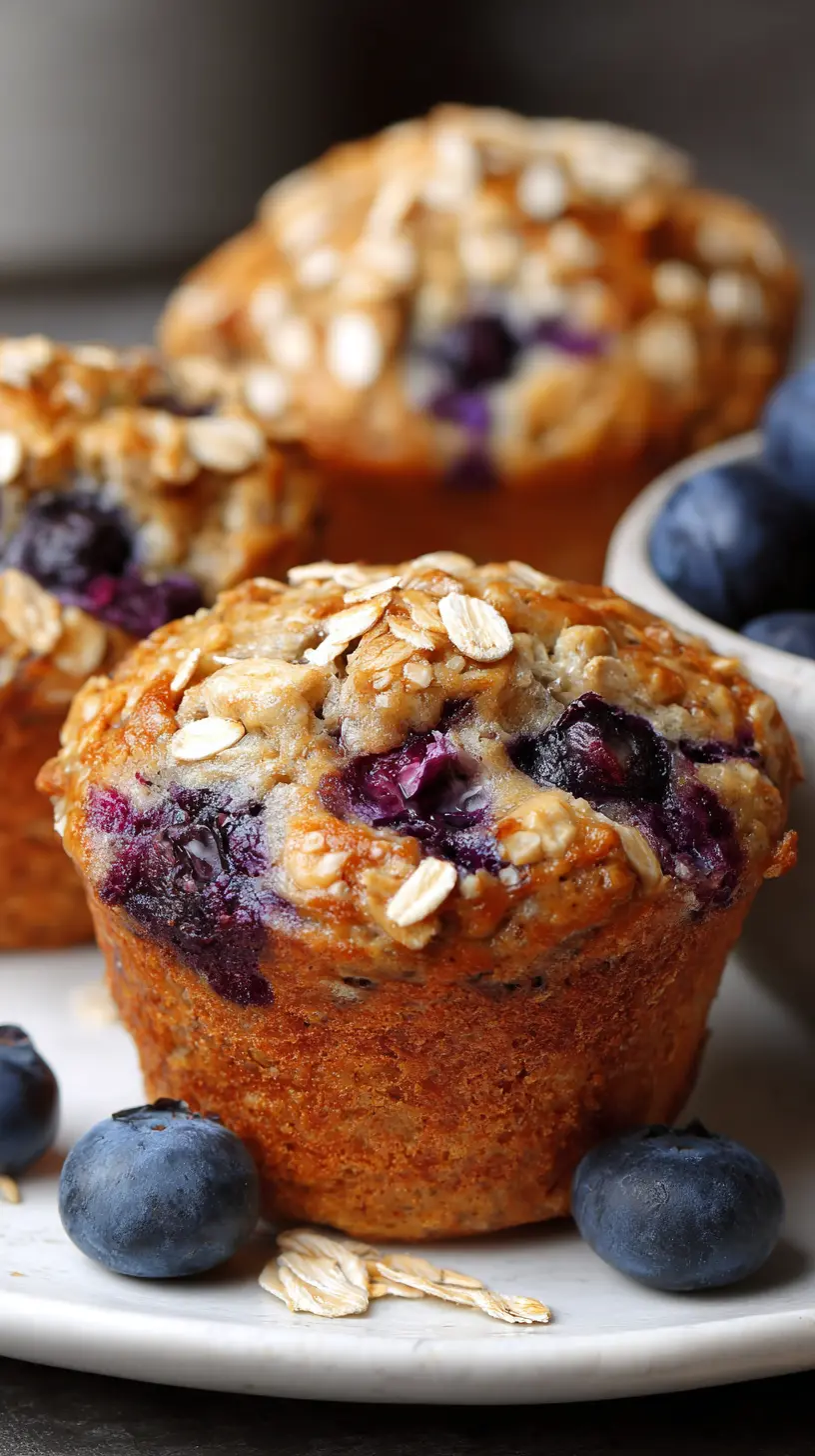 Healthy Low Calorie Blueberry Oat Breakfast Muffins Step-by-step preparation of Healthy Low Calorie Blueberry Oat Breakfast Muffins (healthy low calorie blueberry oat muffins)