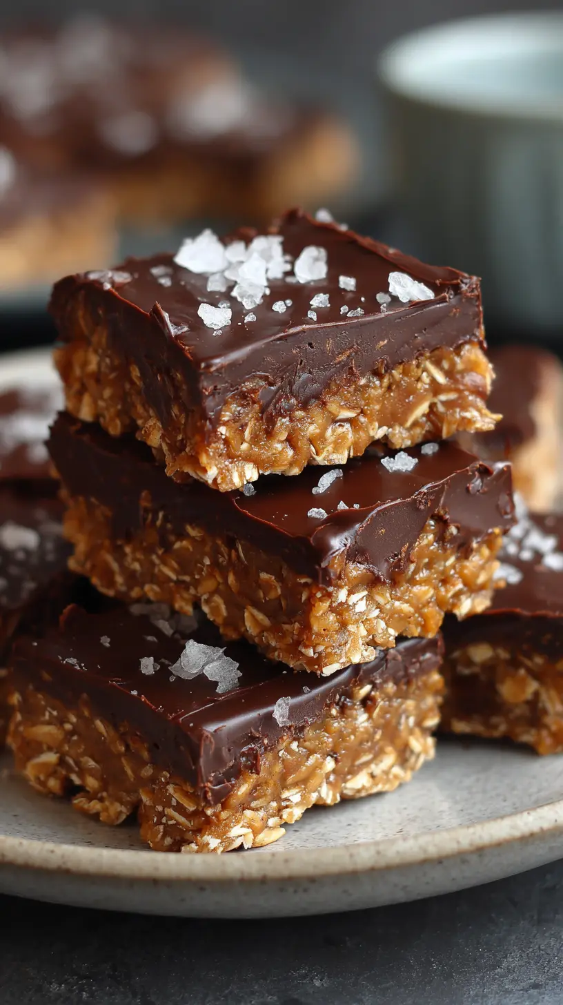 Healthy No-Bake Chocolate Peanut Butter Oat Bars Step-by-step preparation of Healthy No-Bake Chocolate Peanut Butter Oat Bars (no-bake chocolate peanut butter oat bars)