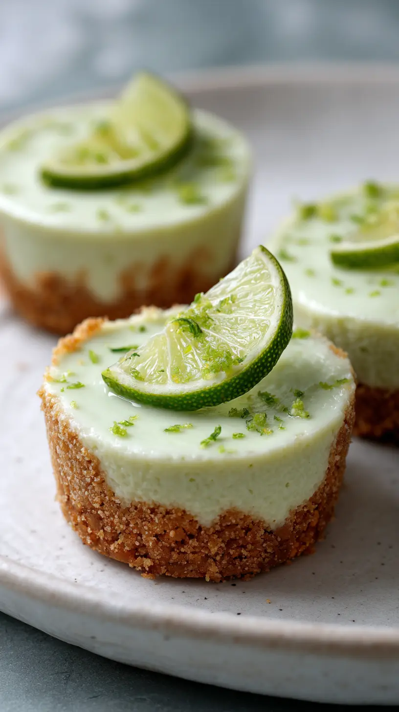 Serving suggestion for Healthy No-Bake Key Lime Pie Protein Cups — Key Lime Pie Protein Cups