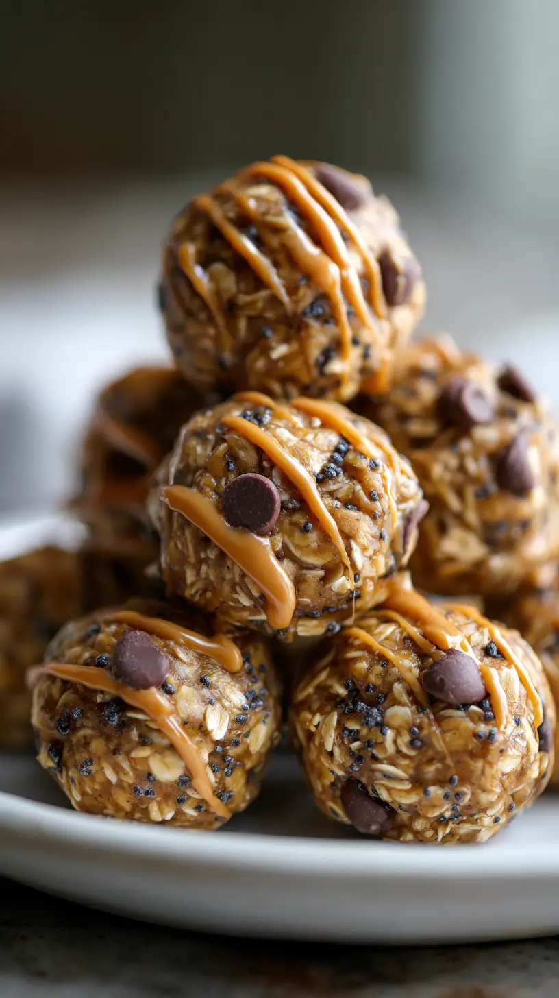 Healthy No-Bake Peanut Butter Protein Bites Serving suggestion for Healthy No-Bake Peanut Butter Protein Bites — peanut butter protein bites