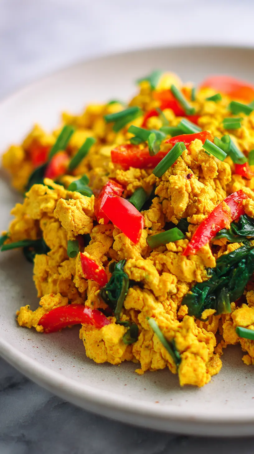 High Protein Vegan Tofu Scramble for Breakfast Step-by-step preparation of High Protein Vegan Tofu Scramble for Breakfast (high protein tofu scramble)