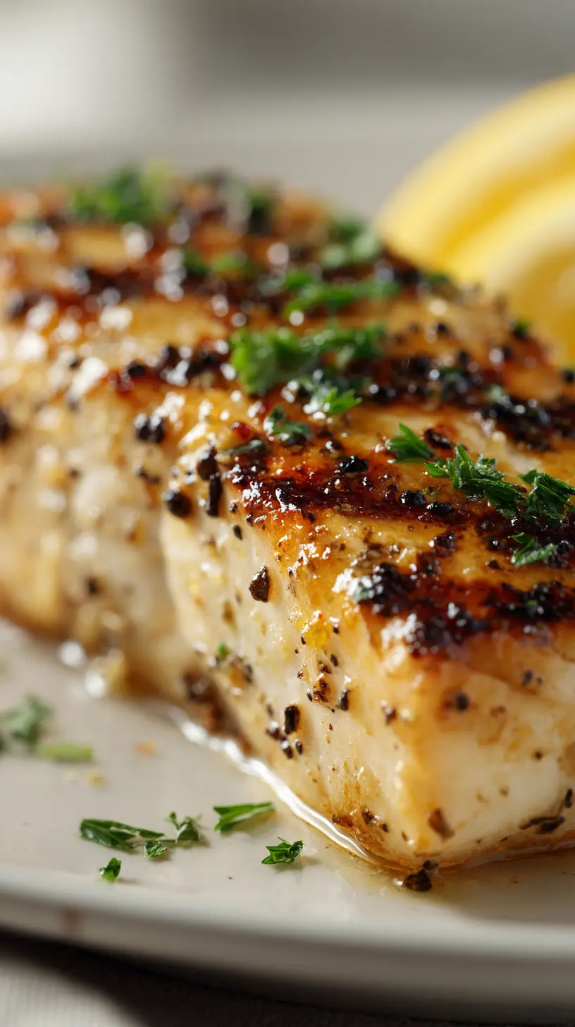 Low Calorie Lemon Pepper Grilled Mahi Mahi Serving suggestion for Low Calorie Lemon Pepper Grilled Mahi Mahi — Lemon Pepper Grilled Mahi Mahi