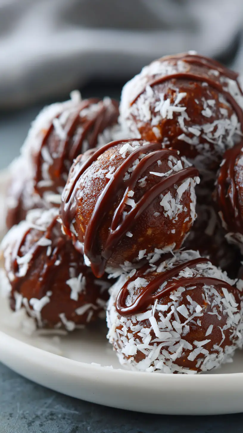 No-Bake Healthy Chocolate Coconut Energy Truffles Step-by-step preparation of No-Bake Healthy Chocolate Coconut Energy Truffles (healthy chocolate coconut energy truffles)