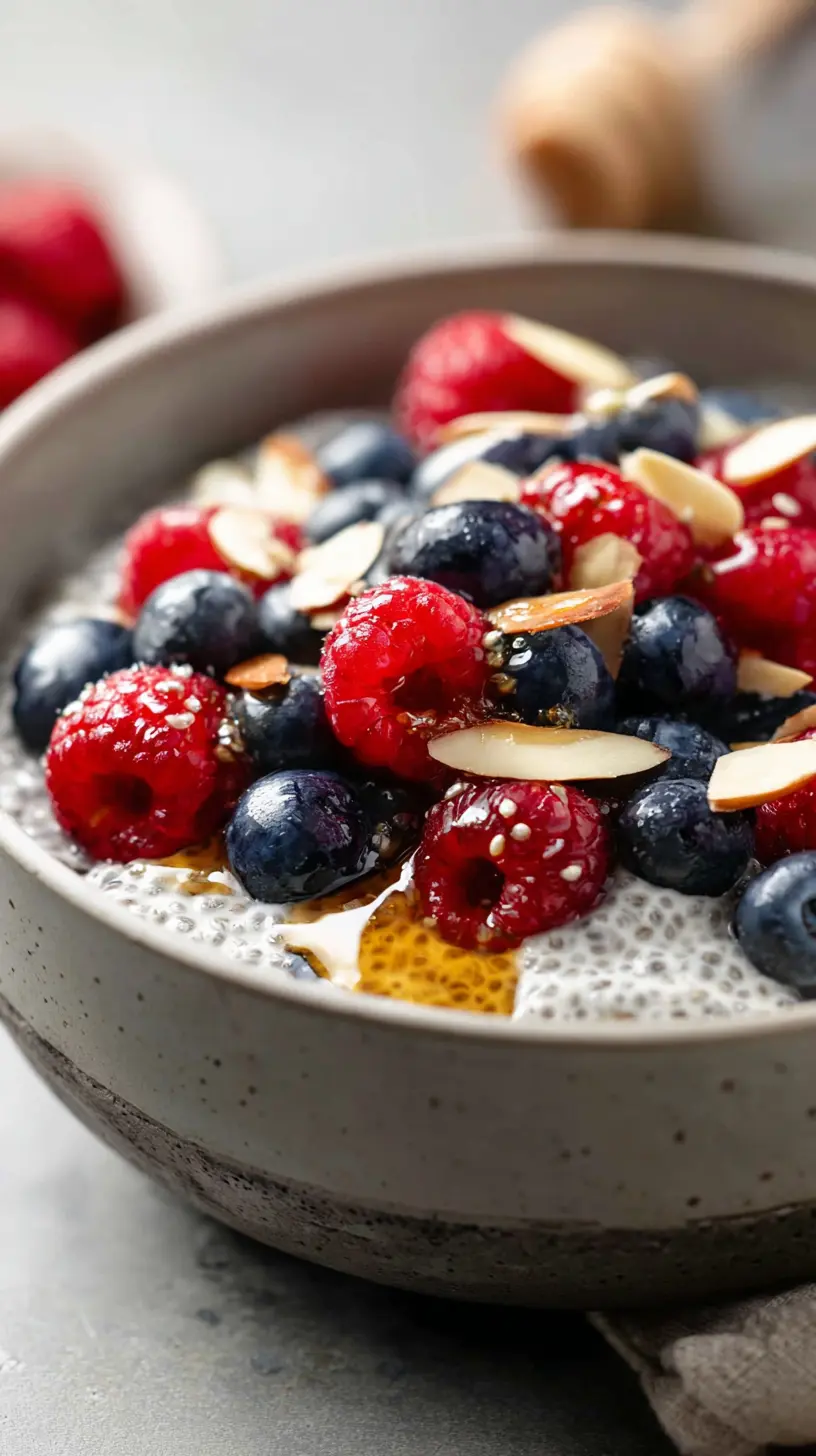 No-Bake High Protein Chia Seed Pudding Bowls Step-by-step preparation of No-Bake High Protein Chia Seed Pudding Bowls (high protein chia seed pudding)