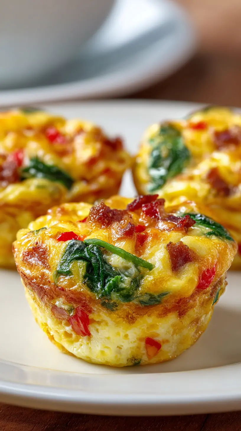 Step-by-step preparation of Quick High Protein Breakfast Egg Muffins (high protein egg muffins)