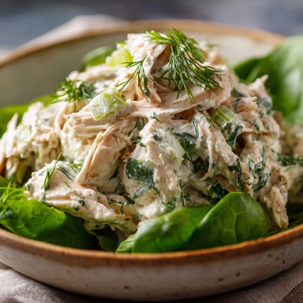 Quick High Protein Greek Yogurt Chicken Salad — homemade high protein Greek yogurt chicken salad recipe