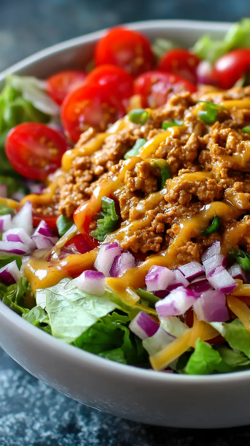 Step-by-step preparation of Quick Low Calorie Turkey Burger Bowls (low calorie turkey burger bowls)