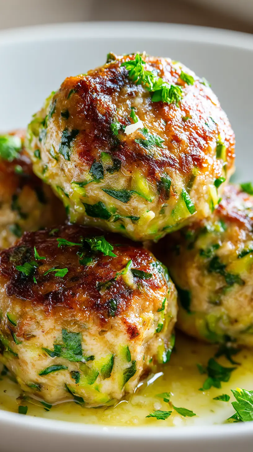 Quick Low Calorie Turkey Meatballs with Zucchini Serving suggestion for Quick Low Calorie Turkey Meatballs with Zucchini — low calorie turkey meatballs with zucchini