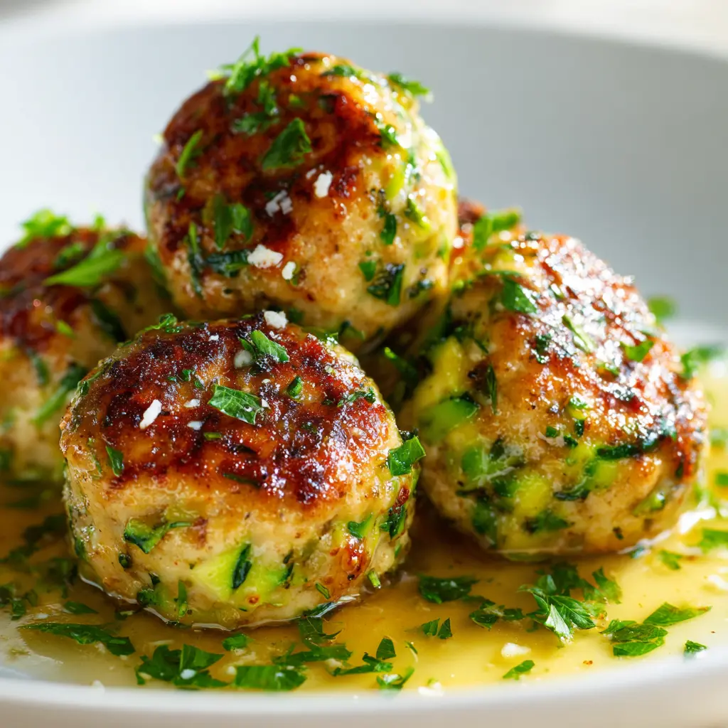 Quick Low Calorie Turkey Meatballs with Zucchini — homemade low calorie turkey meatballs with zucchini recipe