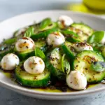 Refreshing Cucumber Caprese Salad — homemade Cucumber Caprese Salad recipe