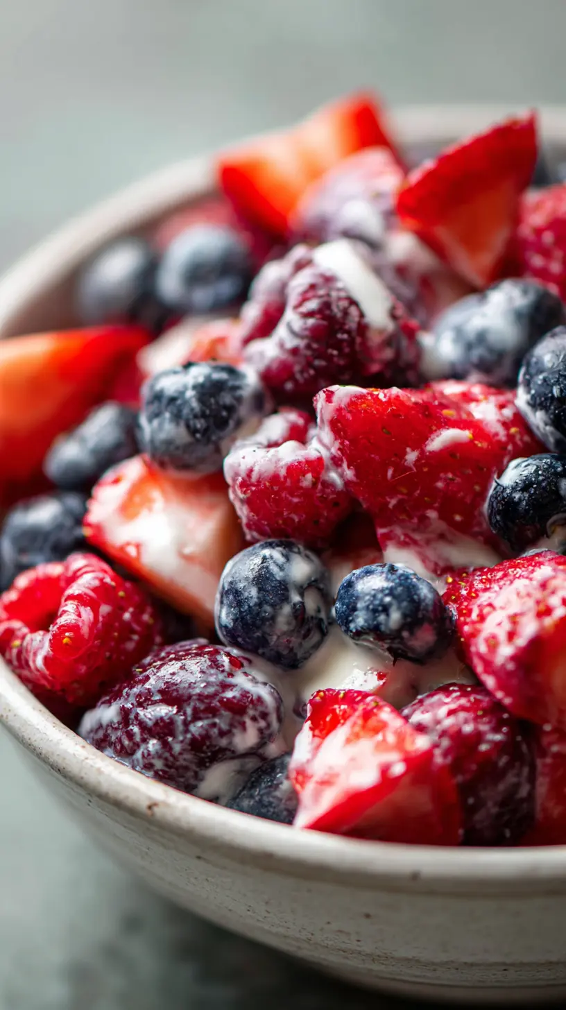 Summer Berry Cheesecake Salad Step-by-step preparation of Summer Berry Cheesecake Salad (Summer Berry Cheesecake Salad)