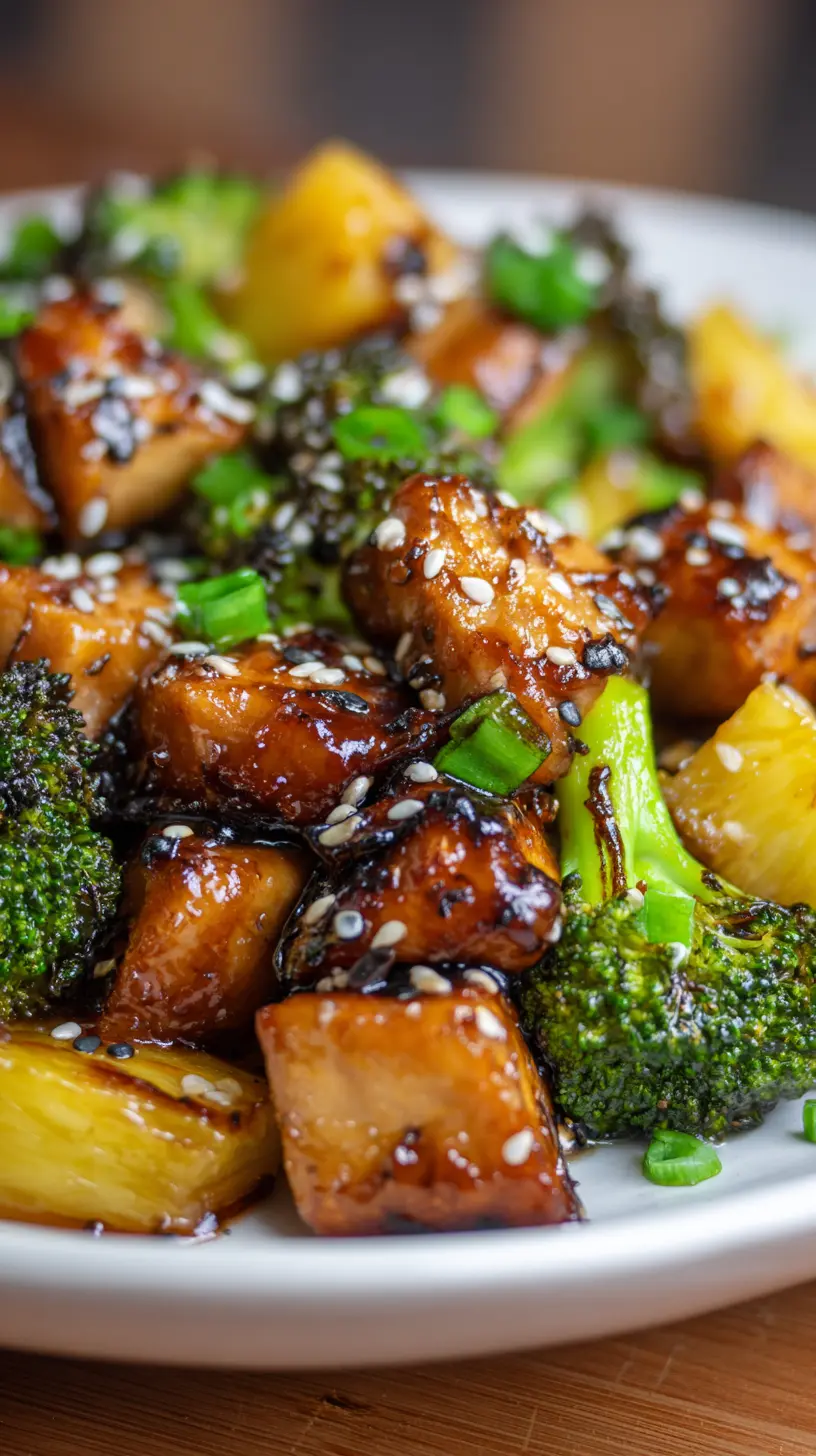 Teriyaki Sheet Pan Pineapple Chicken And Broccoli Step-by-step preparation of Teriyaki Sheet Pan Pineapple Chicken And Broccoli (sheet pan chicken and broccoli)