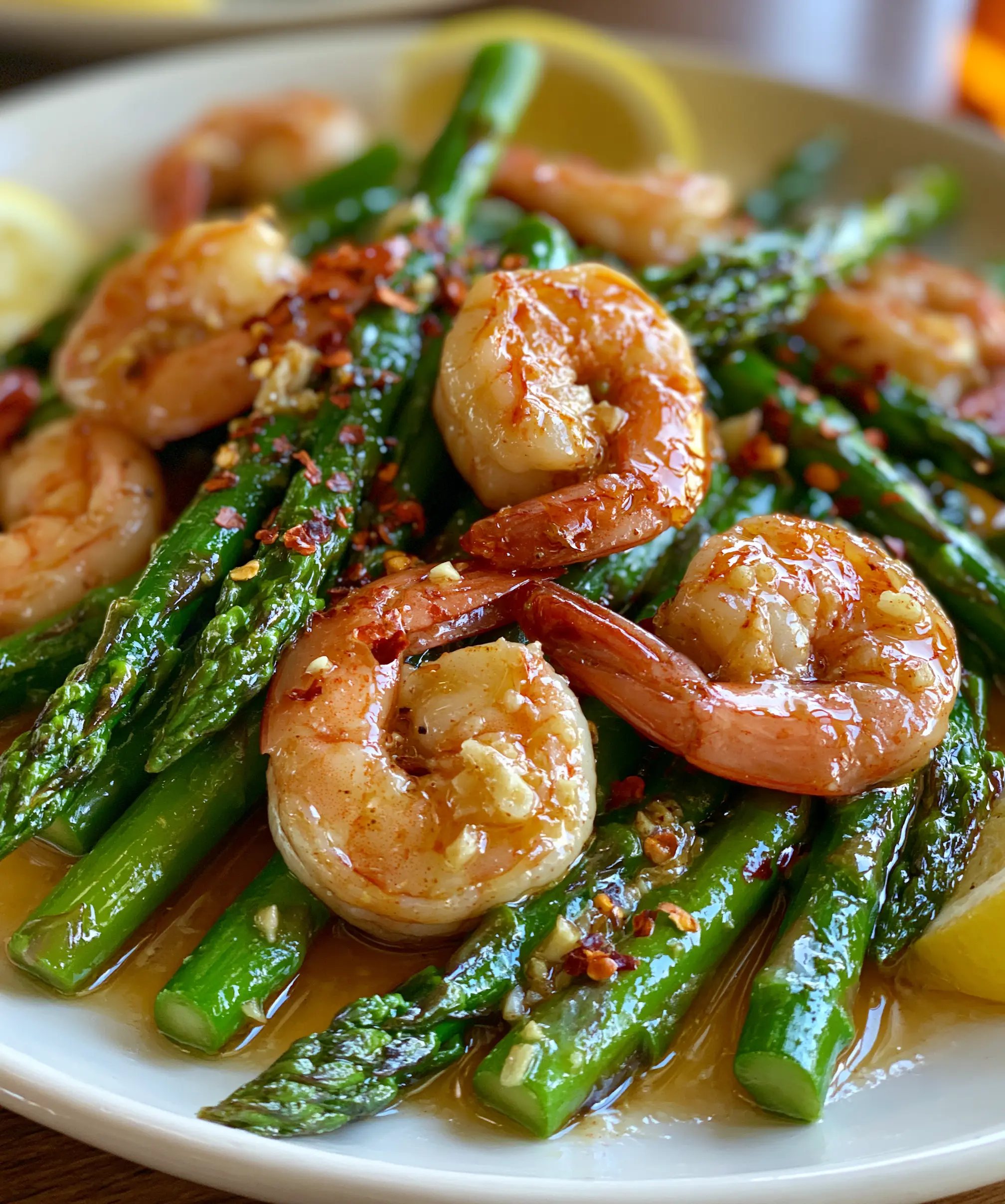 15 Minute Quick Garlic Butter Shrimp and Asparagus — homemade garlic butter shrimp and asparagus recipe