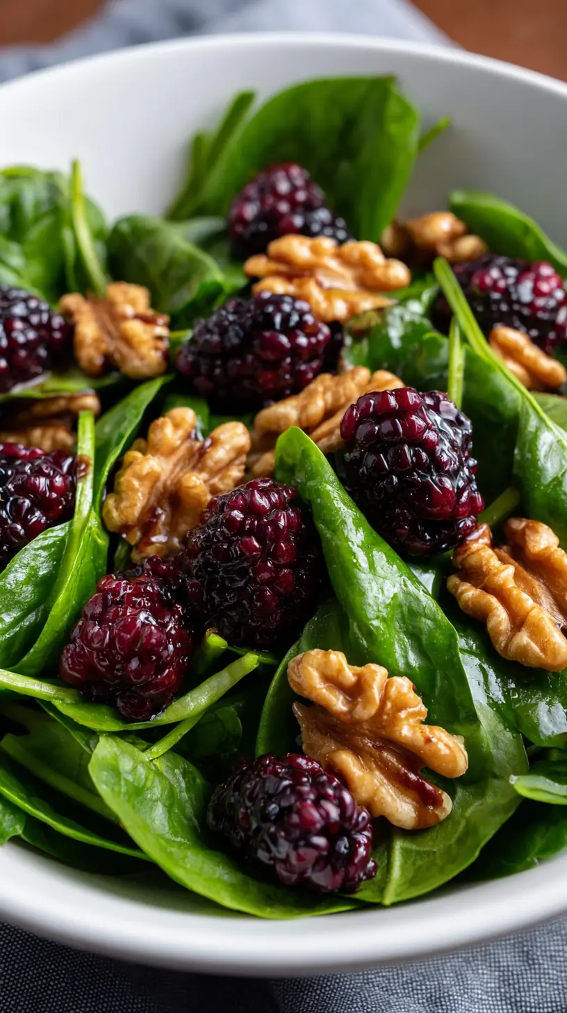 Berry Walnut Spinach Salad Step-by-step preparation of Berry Walnut Spinach Salad (Berry Walnut Spinach Salad)