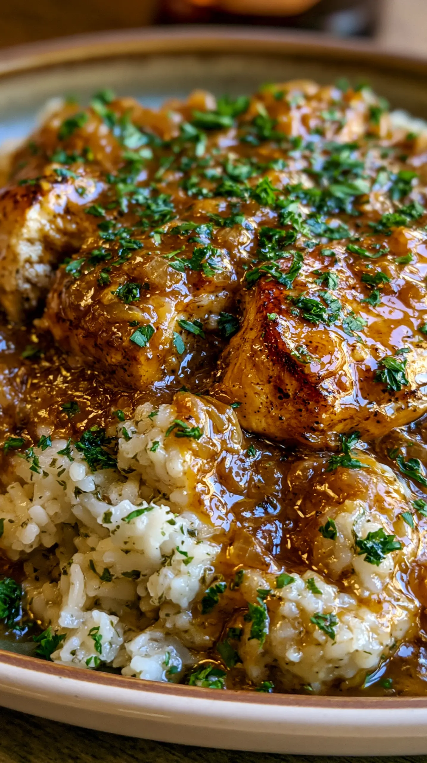 Best Smothered Chicken Rice Step-by-step preparation of Best Smothered Chicken Rice (smothered chicken rice)