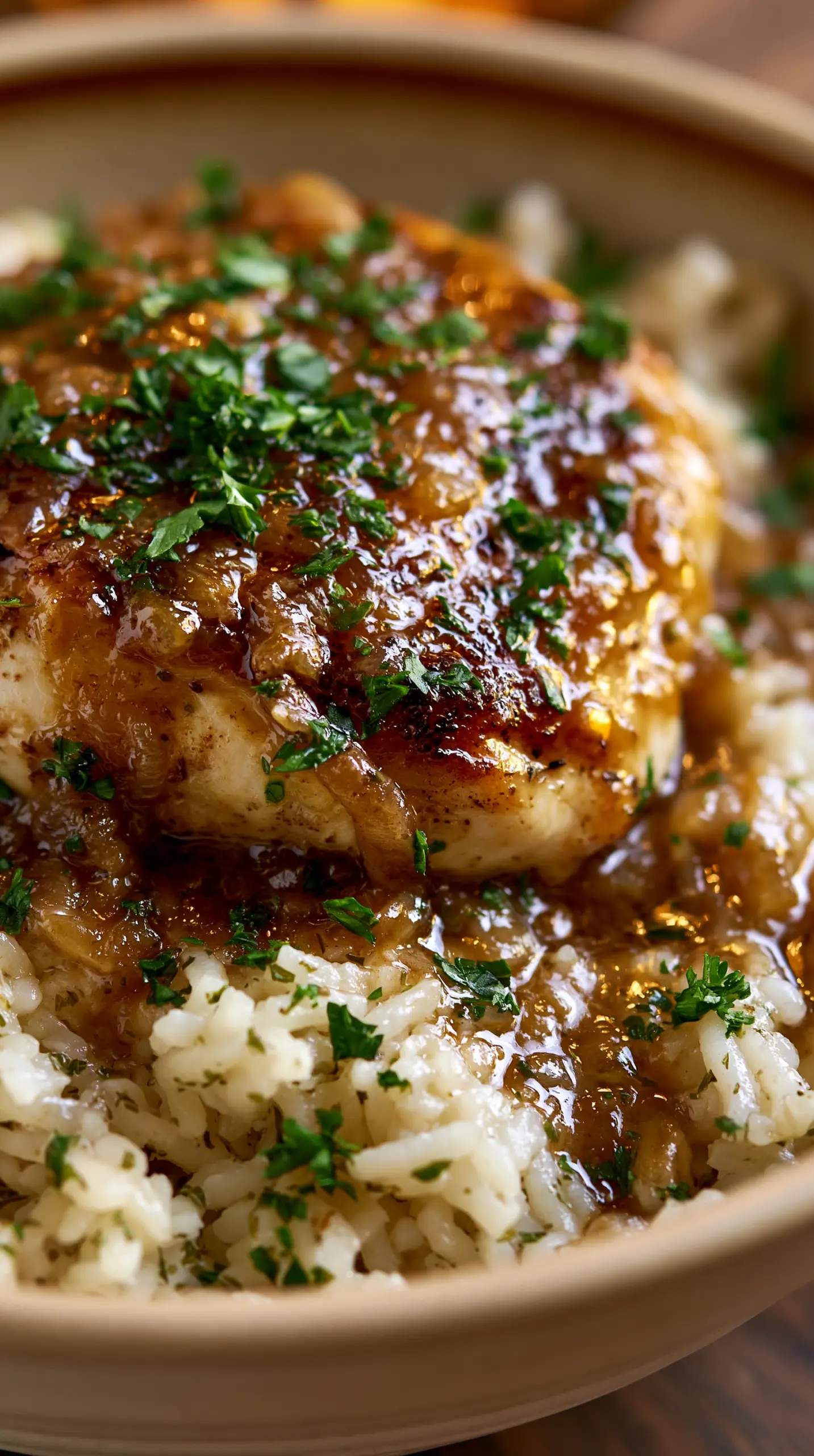 Best Smothered Chicken Rice Serving suggestion for Best Smothered Chicken Rice — smothered chicken rice