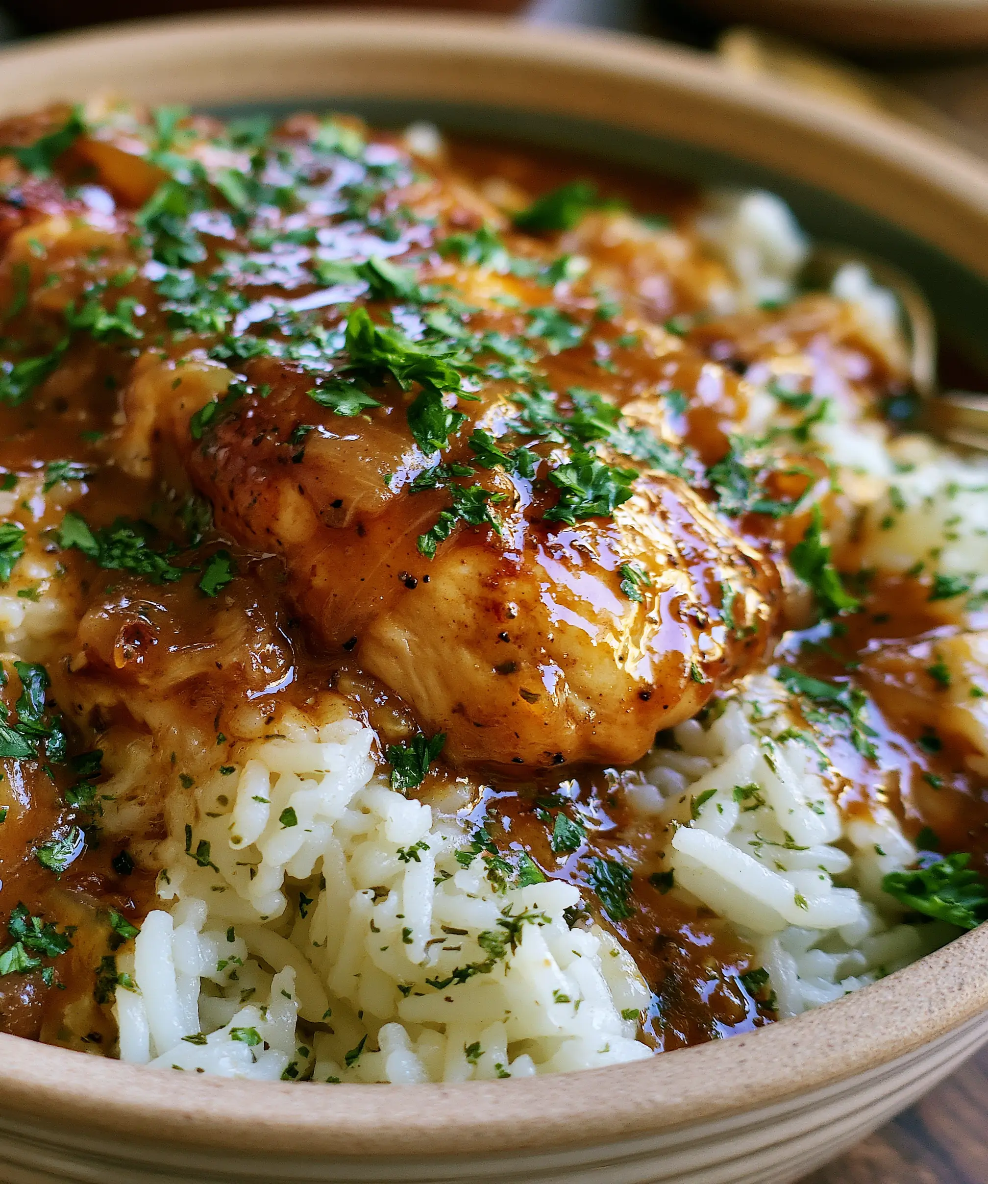 Best Smothered Chicken Rice — homemade smothered chicken rice recipe
