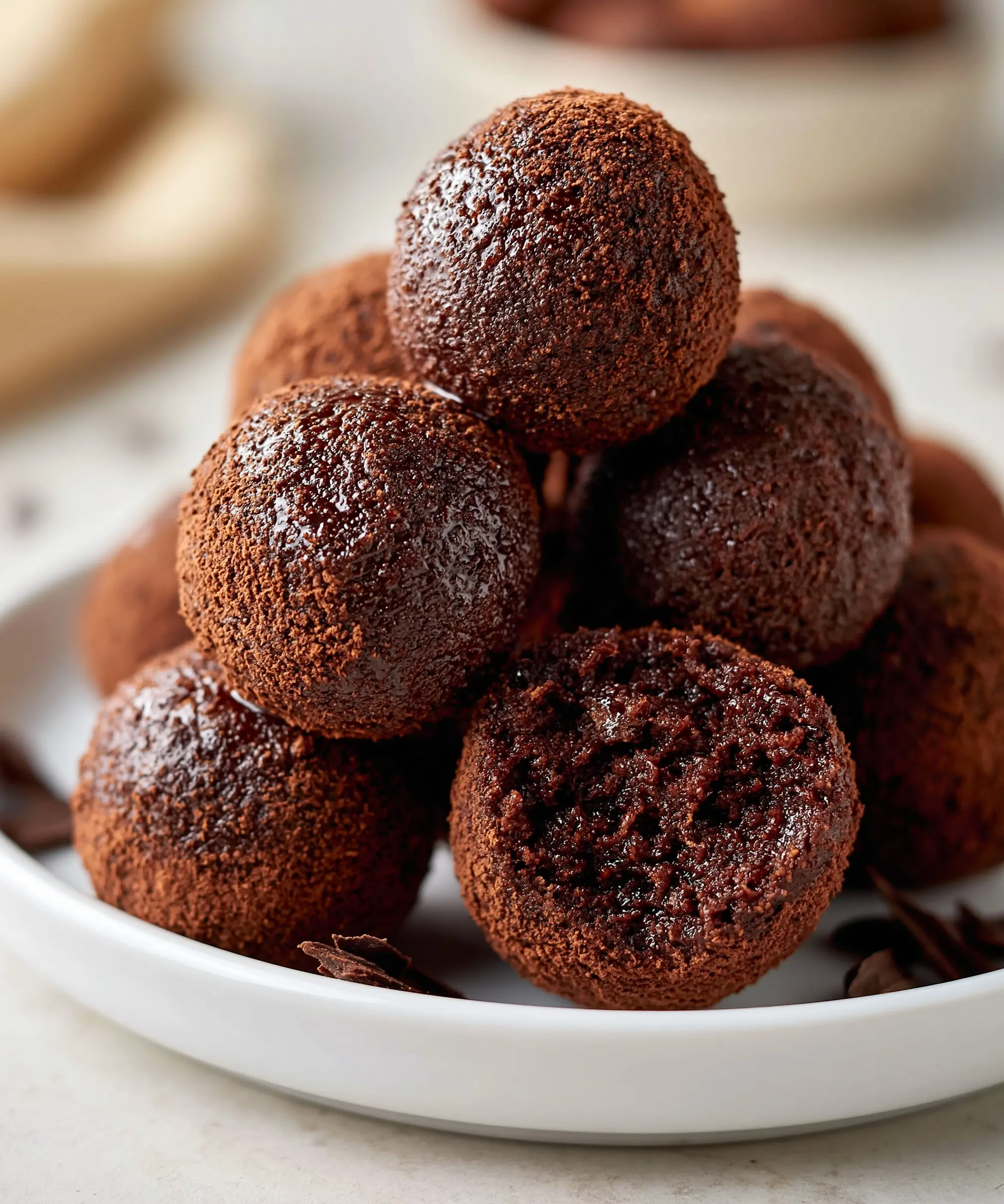 Brownie Batter Cottage Cheese Truffle — homemade cottage cheese truffles recipe