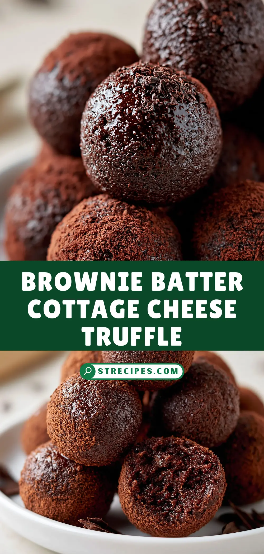 Brownie Batter Cottage Cheese Truffle Brownie Batter Cottage Cheese Truffle — homemade cottage cheese truffles recipe