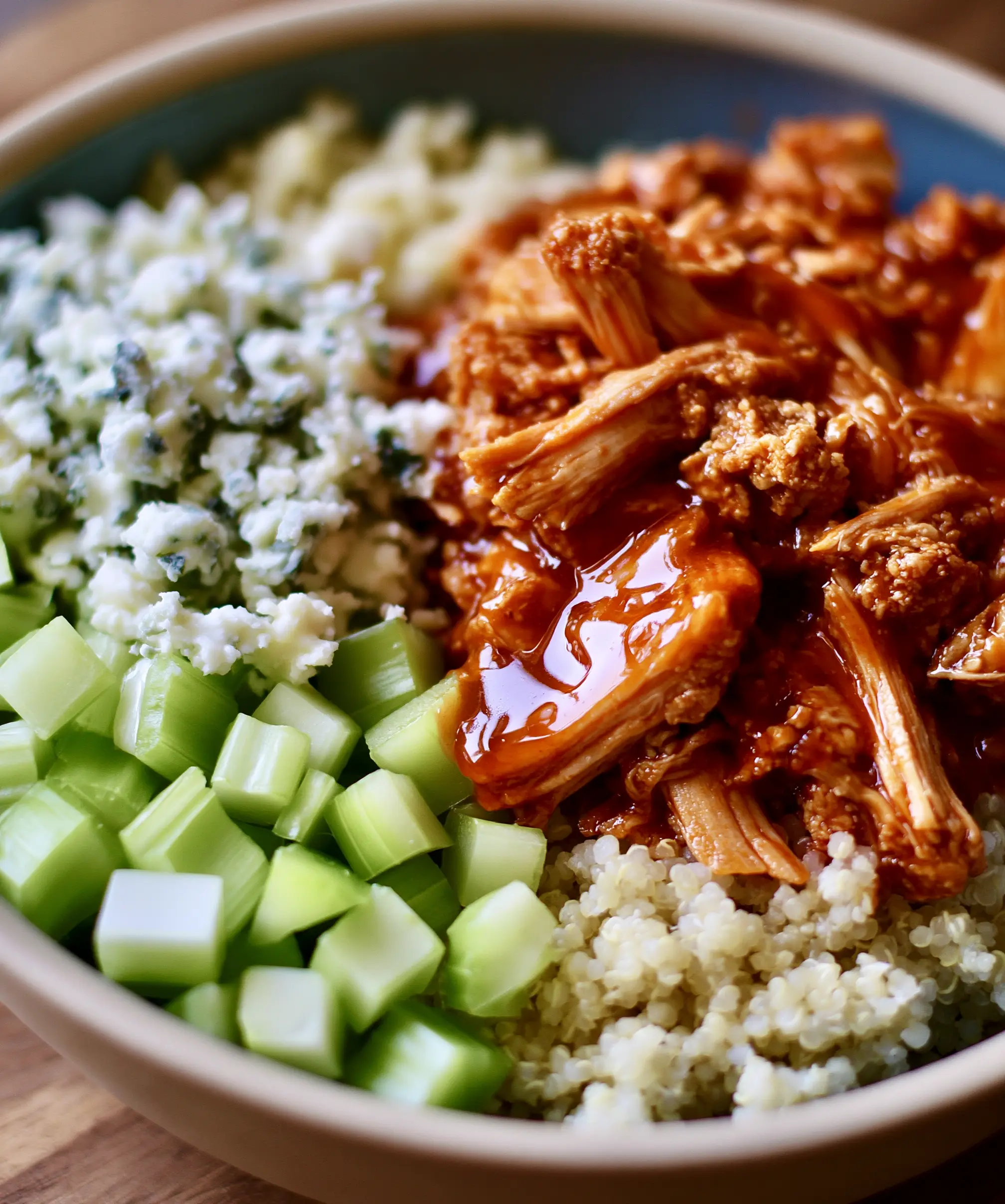 Buffalo Chicken Bowls — homemade Buffalo Chicken Bowls recipe