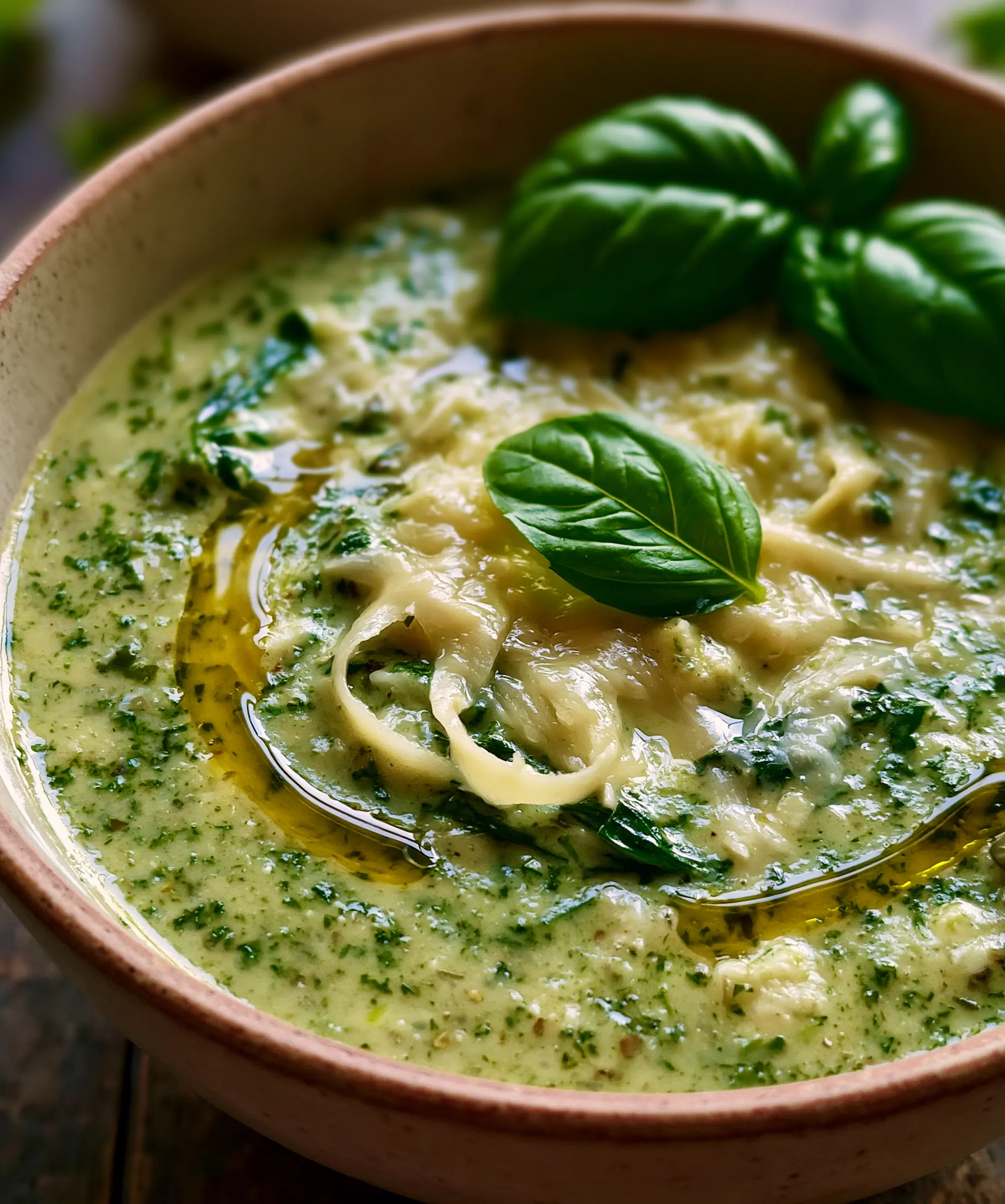 Creamy Basil Parmesan Italian Soup — homemade Creamy Basil Parmesan Italian Soup recipe