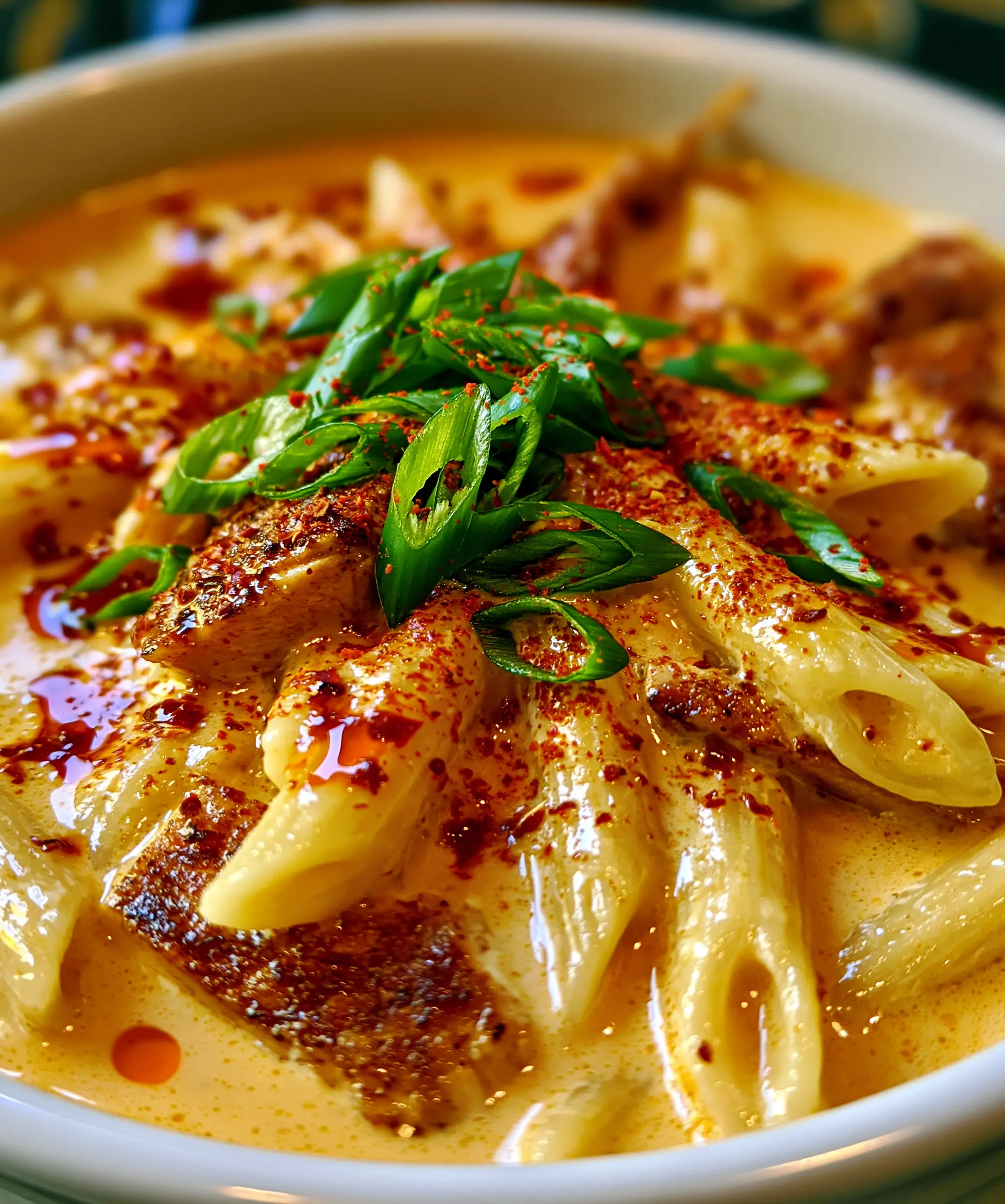 Creamy Cajun Chicken Pasta Soup — homemade Cajun Chicken Pasta Soup recipe