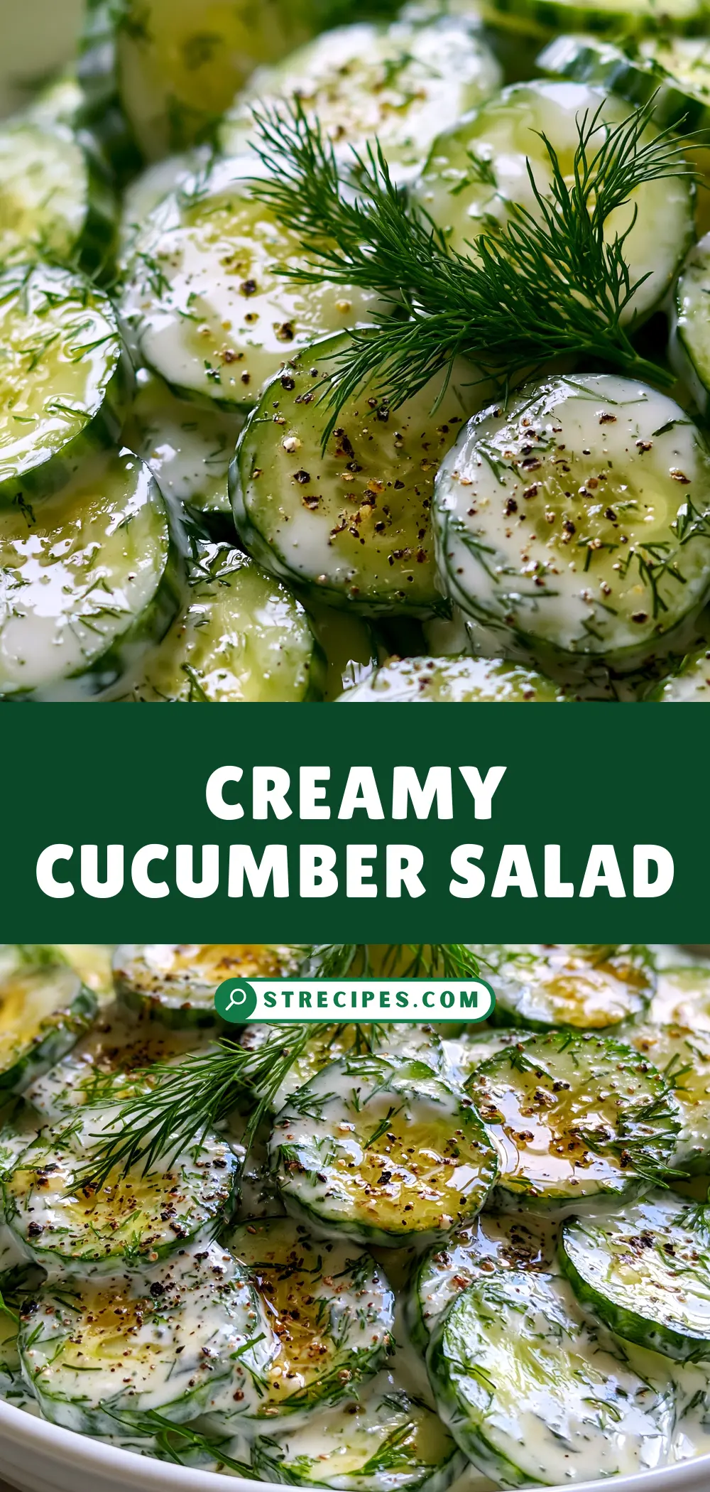 Creamy Cucumber Salad Creamy Cucumber Salad — homemade creamy cucumber salad recipe