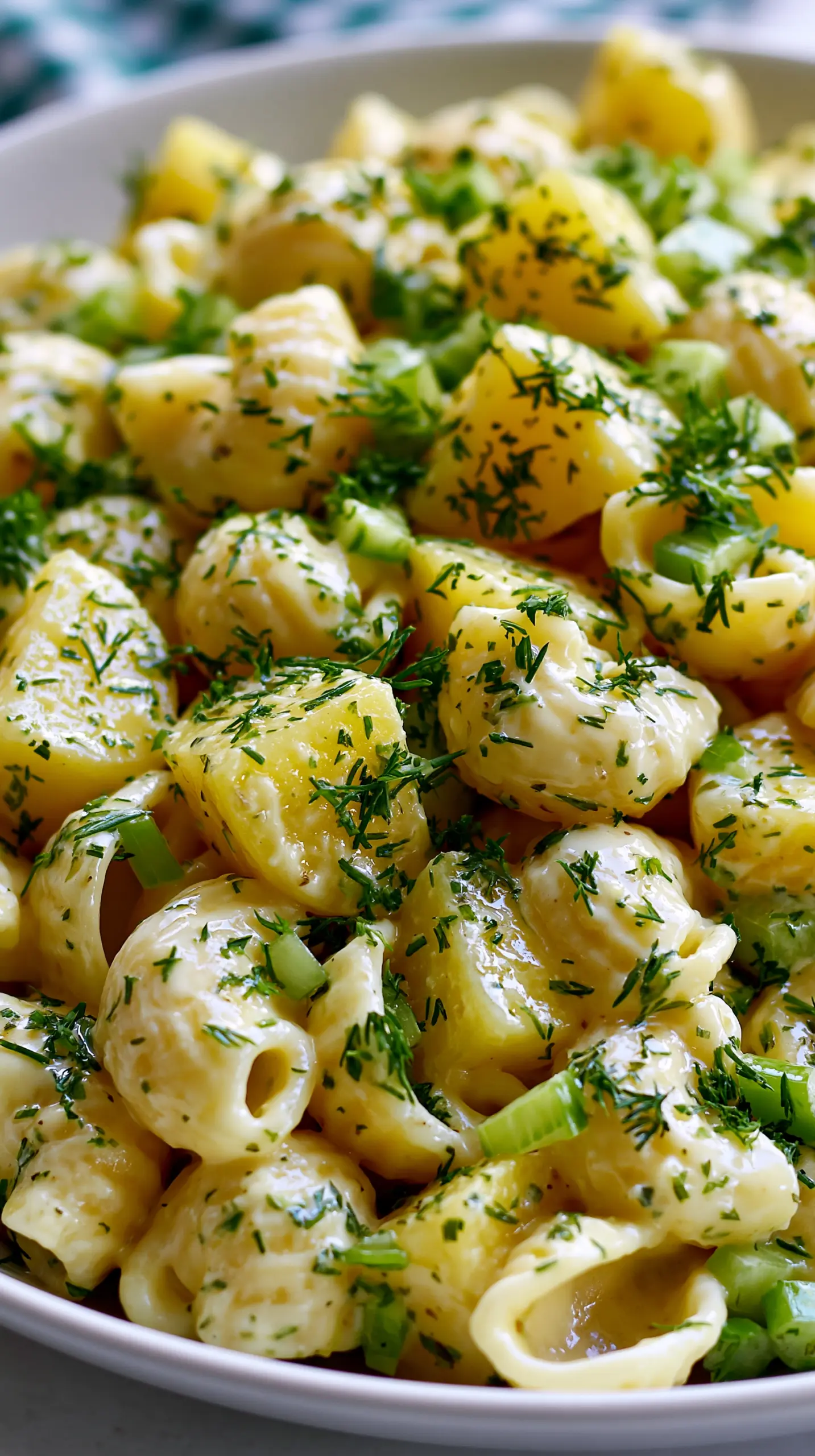 Creamy Dill Potato and Macaroni Salad Step-by-step preparation of Creamy Dill Potato and Macaroni Salad (potato and macaroni salad)