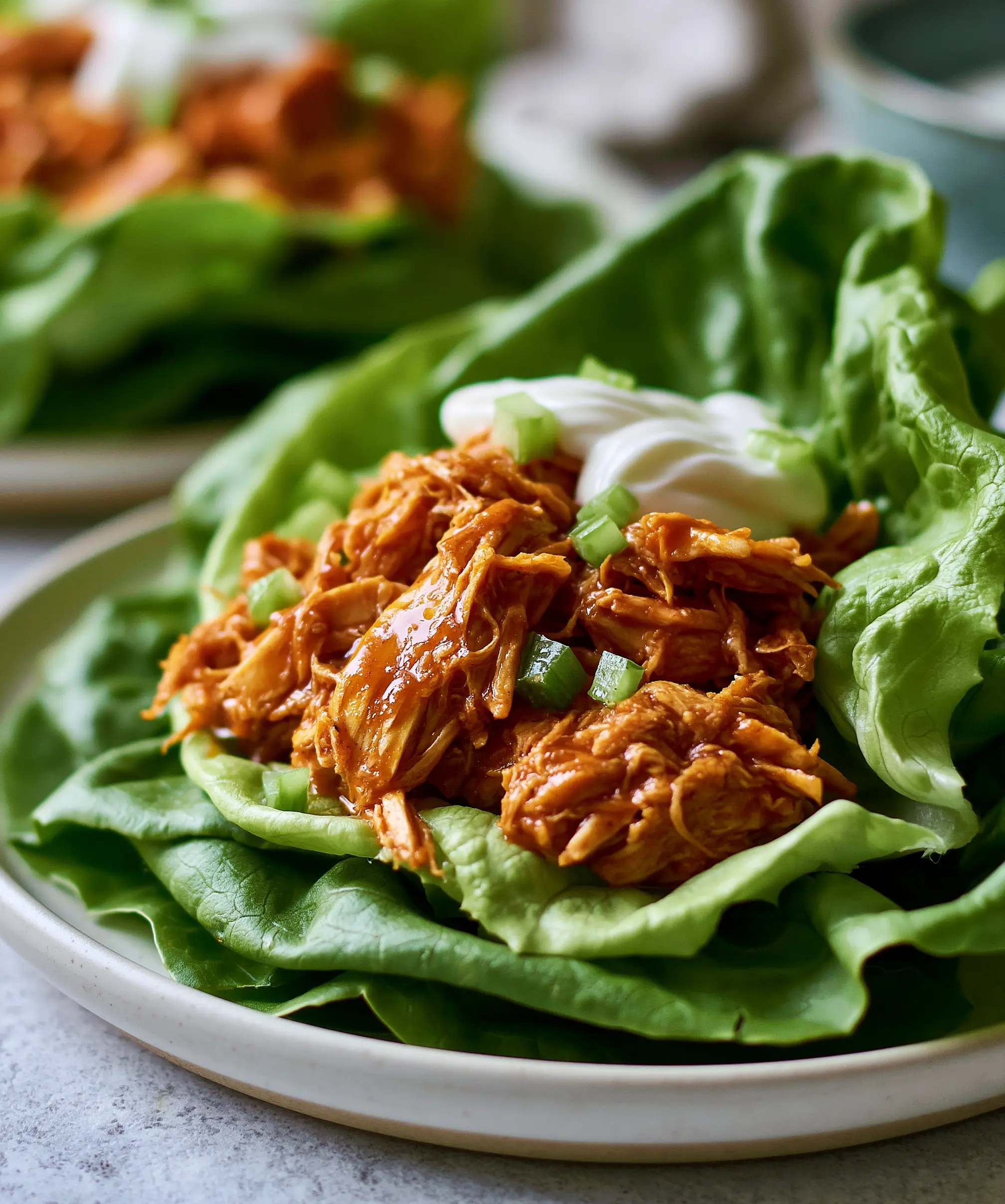 Step-by-step preparation of Delicious Buffalo Chicken Lettuce Wraps (Buffalo Chicken Lettuce Wraps)