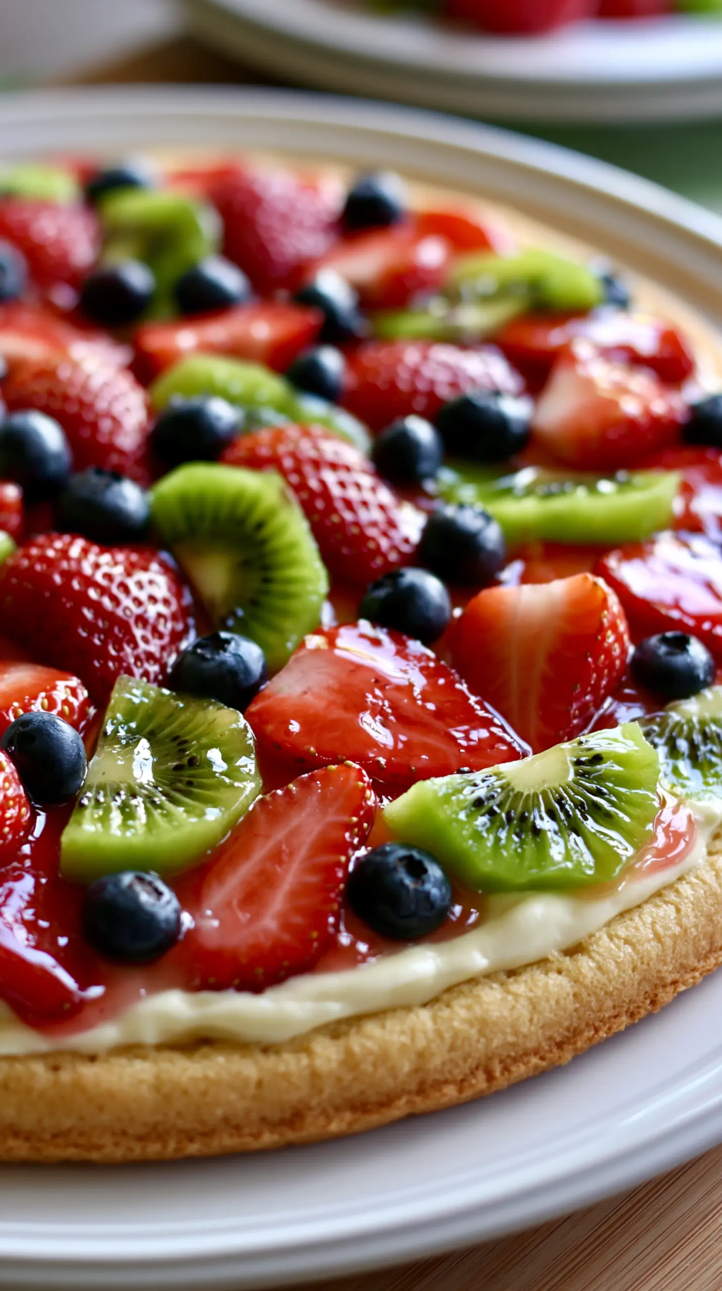 Delicious Fruit Pizza Recipe Step-by-step preparation of Delicious Fruit Pizza Recipe (fruit pizza recipe)