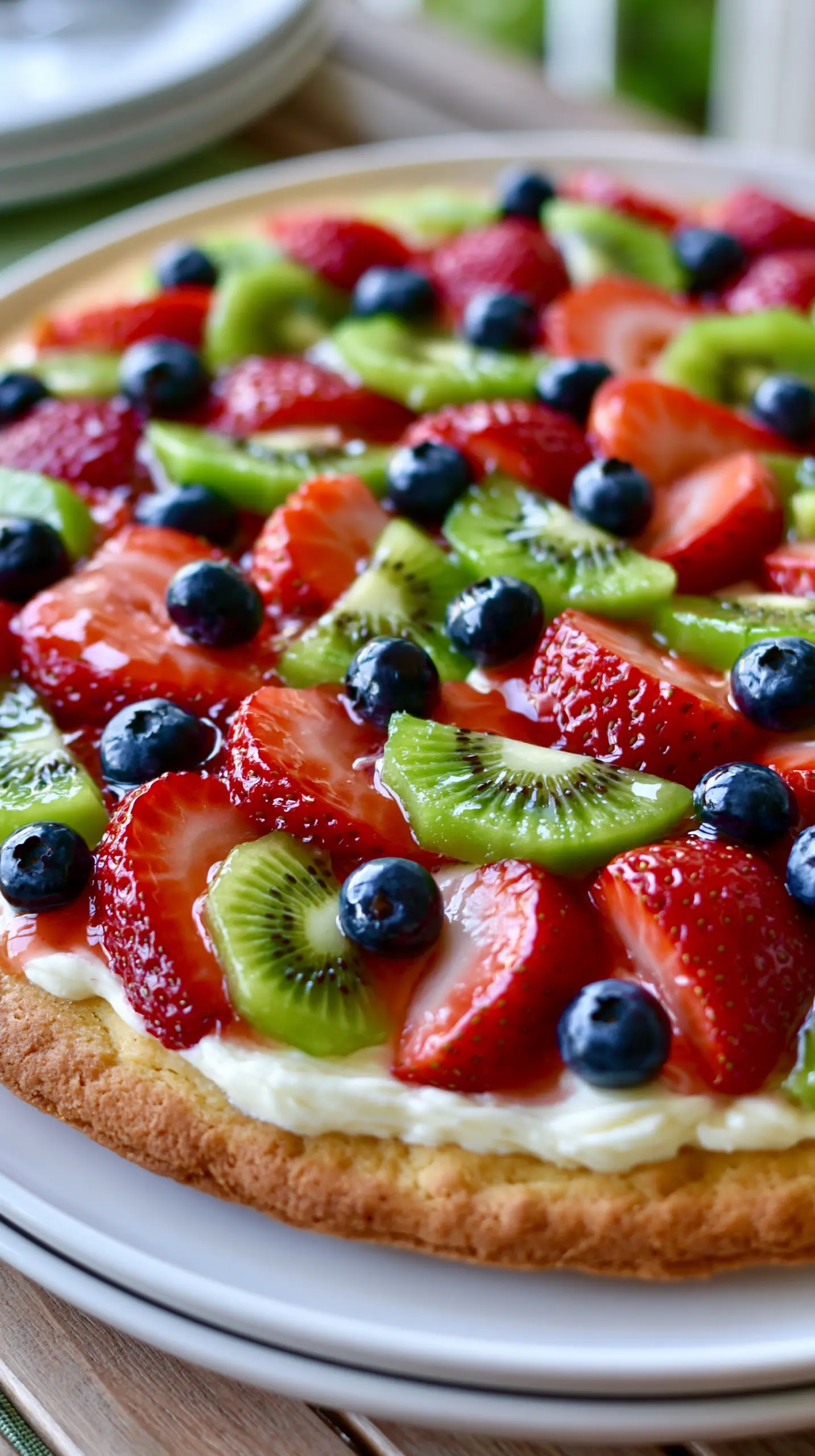 Delicious Fruit Pizza Recipe Serving suggestion for Delicious Fruit Pizza Recipe — fruit pizza recipe