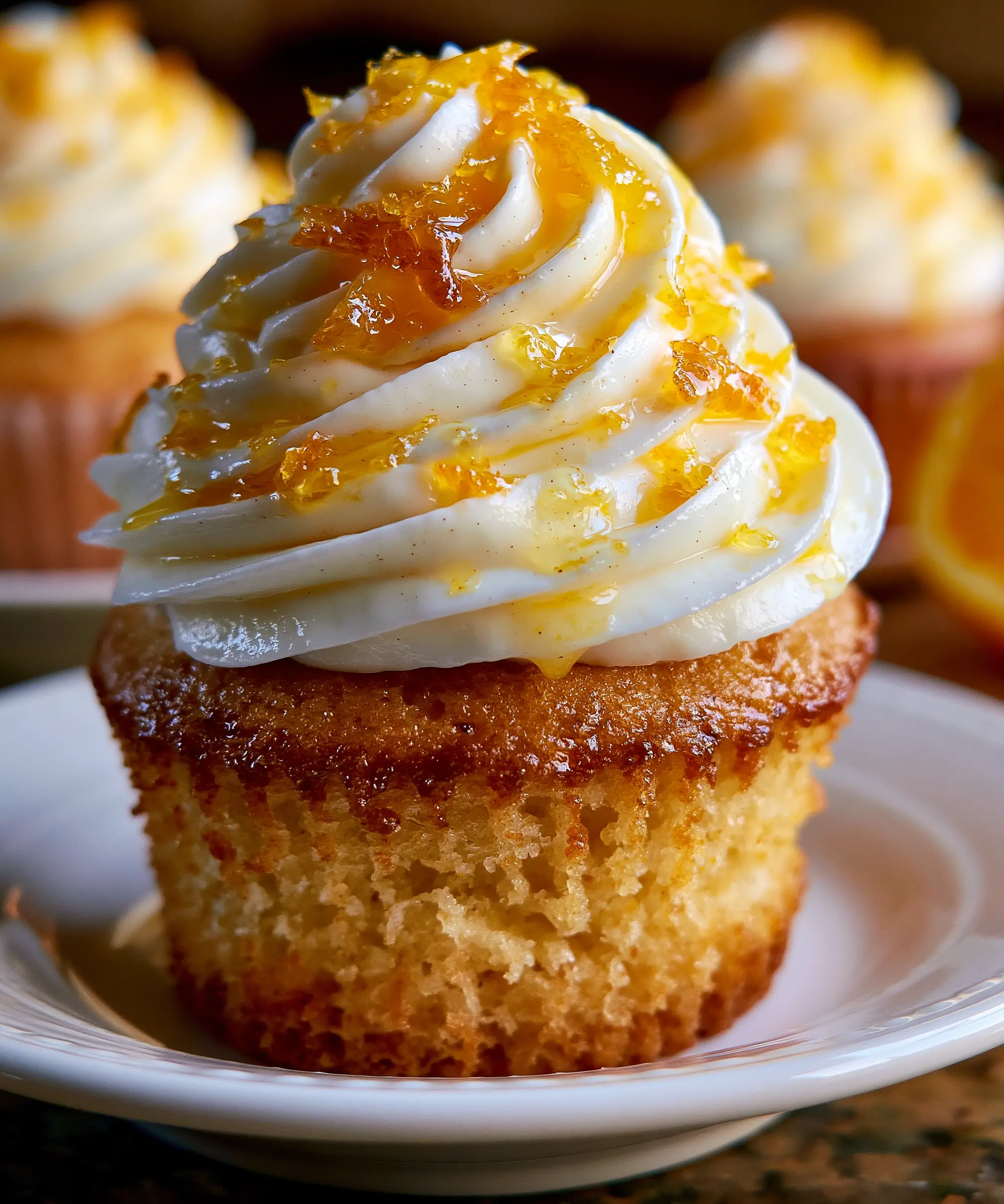 Delicious Orange Cream Cupcakes — homemade orange cream cupcakes recipe
