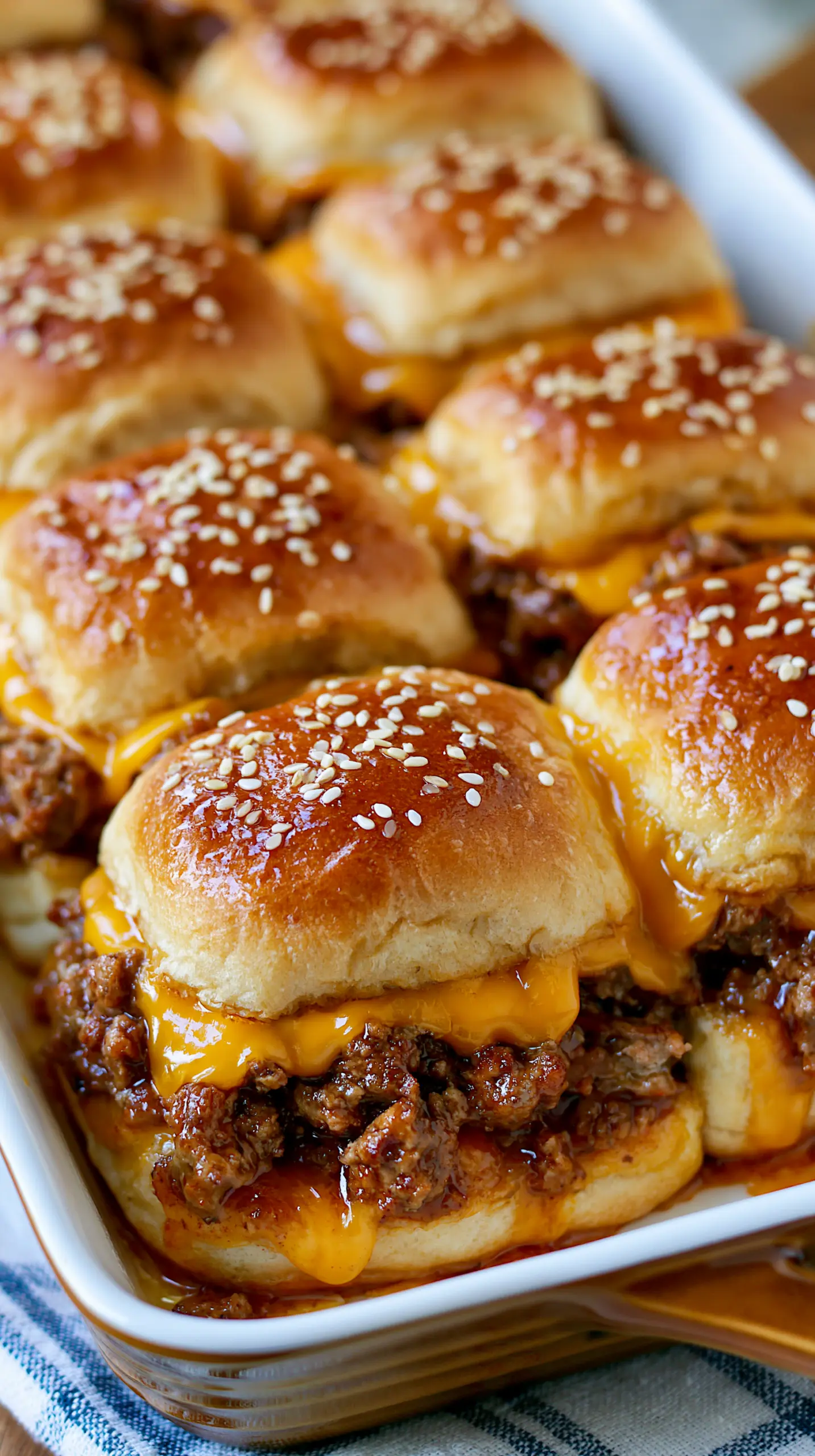 Easy 30 Min Cheeseburger Sliders Serving suggestion for Easy 30 Min Cheeseburger Sliders — cheeseburger sliders
