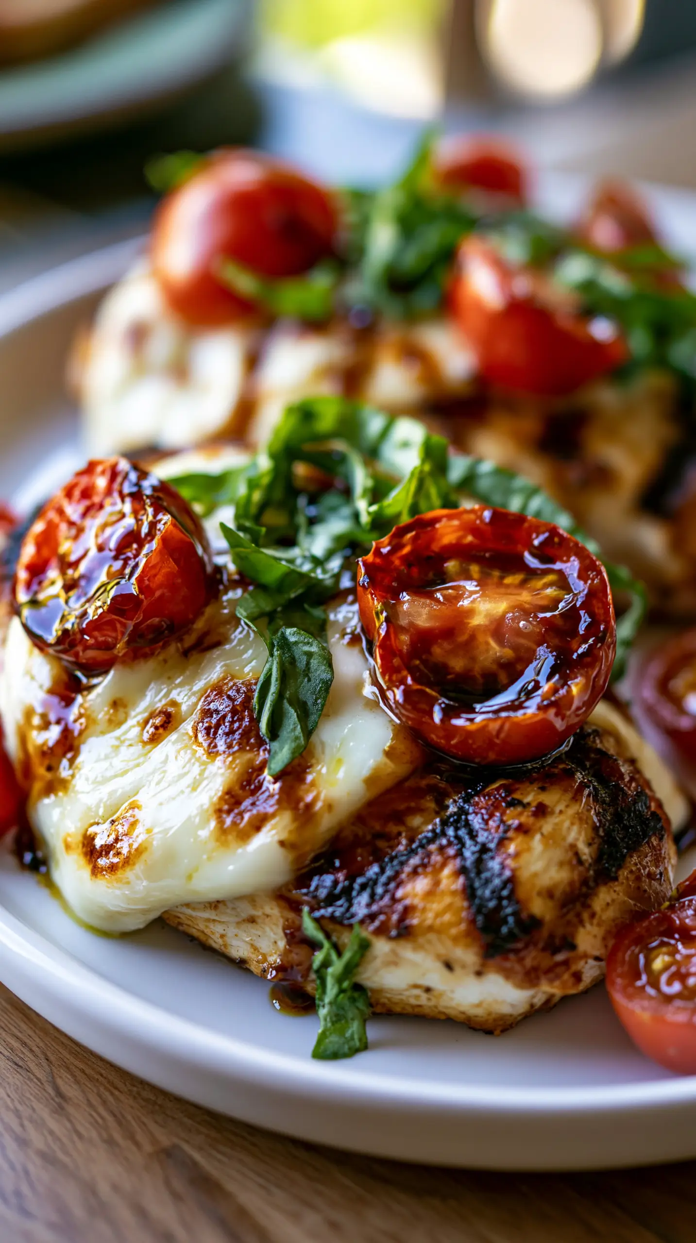 Serving suggestion for Easy Grilled Caprese Chicken — Grilled Caprese Chicken