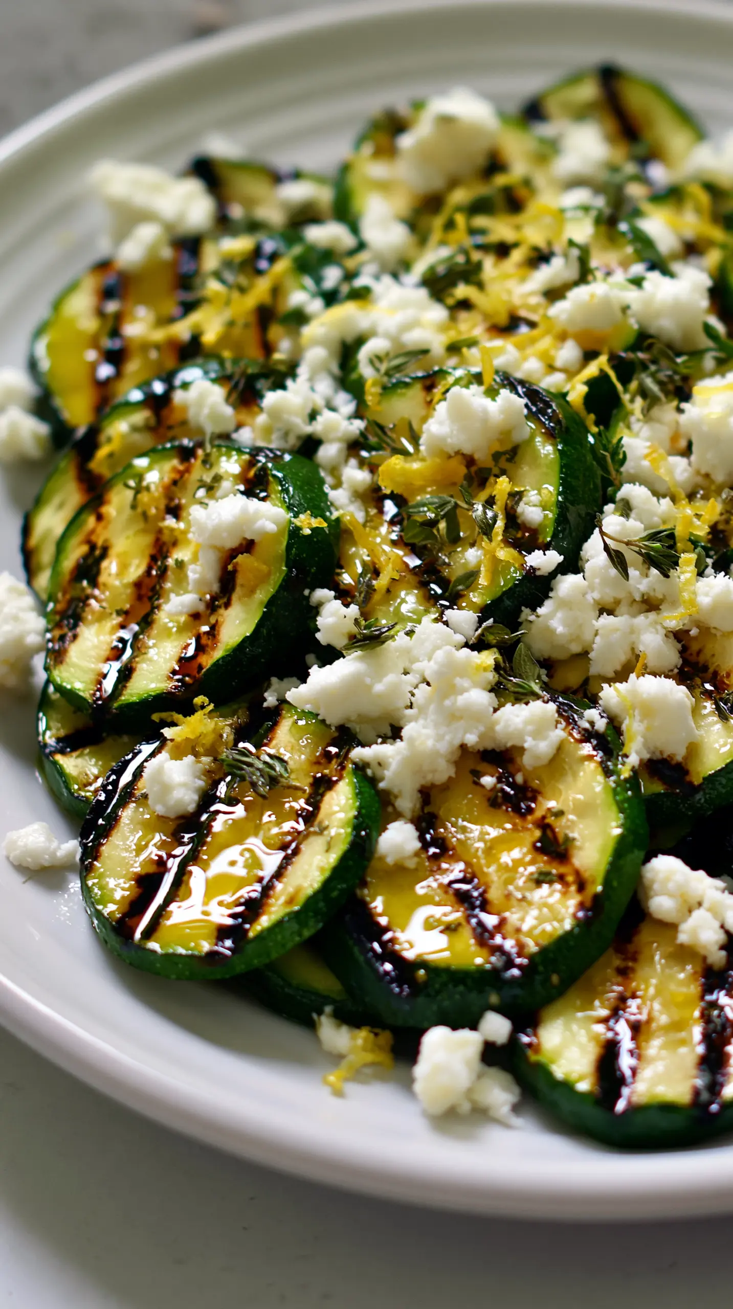 Step-by-step preparation of Easy Summer Grilled Zucchini with Lemon and Feta (grilled zucchini)