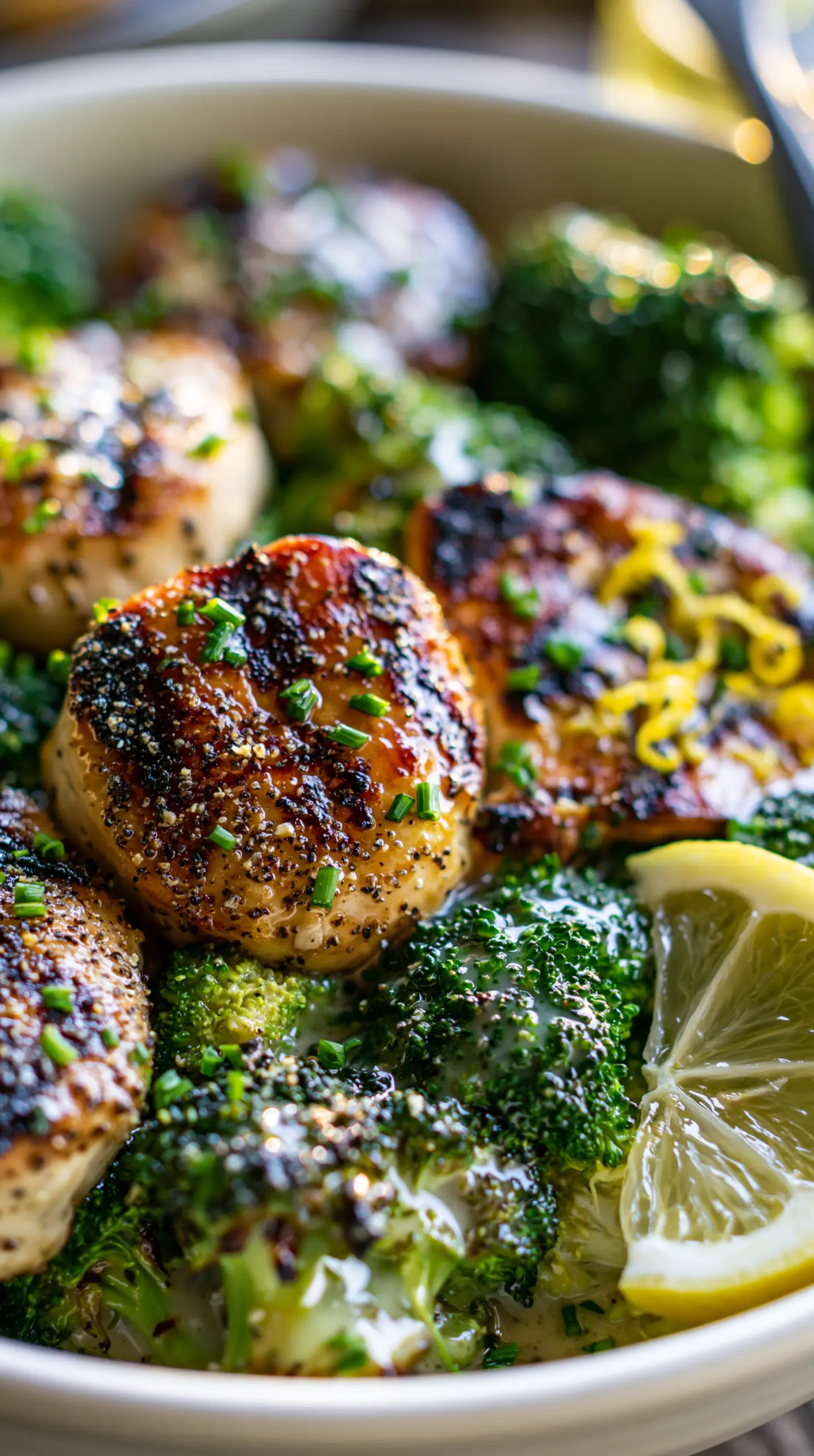 Grilled Chicken Broccoli Bowls with Creamy Garlic Sauce Step-by-step preparation of Grilled Chicken Broccoli Bowls with Creamy Garlic Sauce (grilled chicken broccoli bowls)