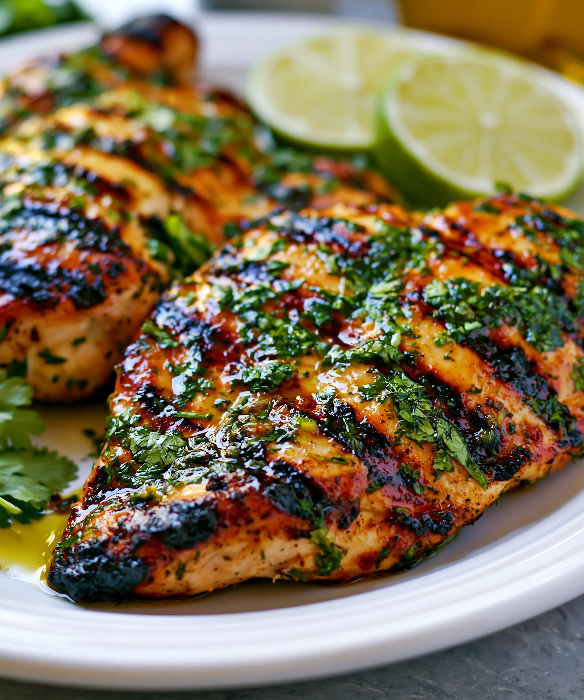 Grilled Cilantro Lime Chicken Breasts — homemade Grilled Cilantro Lime Chicken Breasts recipe
