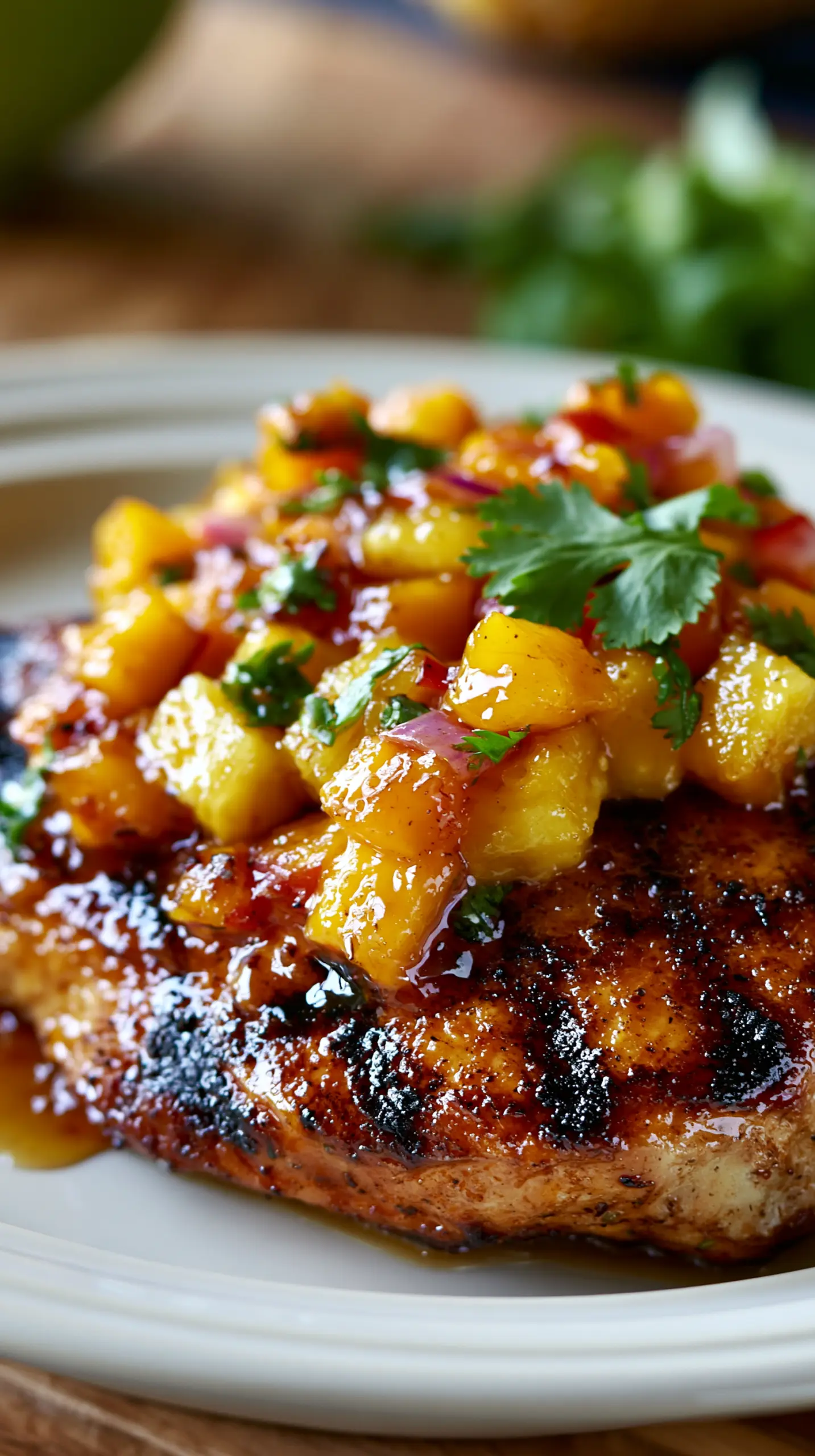 Step-by-step preparation of Grilled Mango Pineapple Chicken (Grilled Mango Pineapple Chicken)